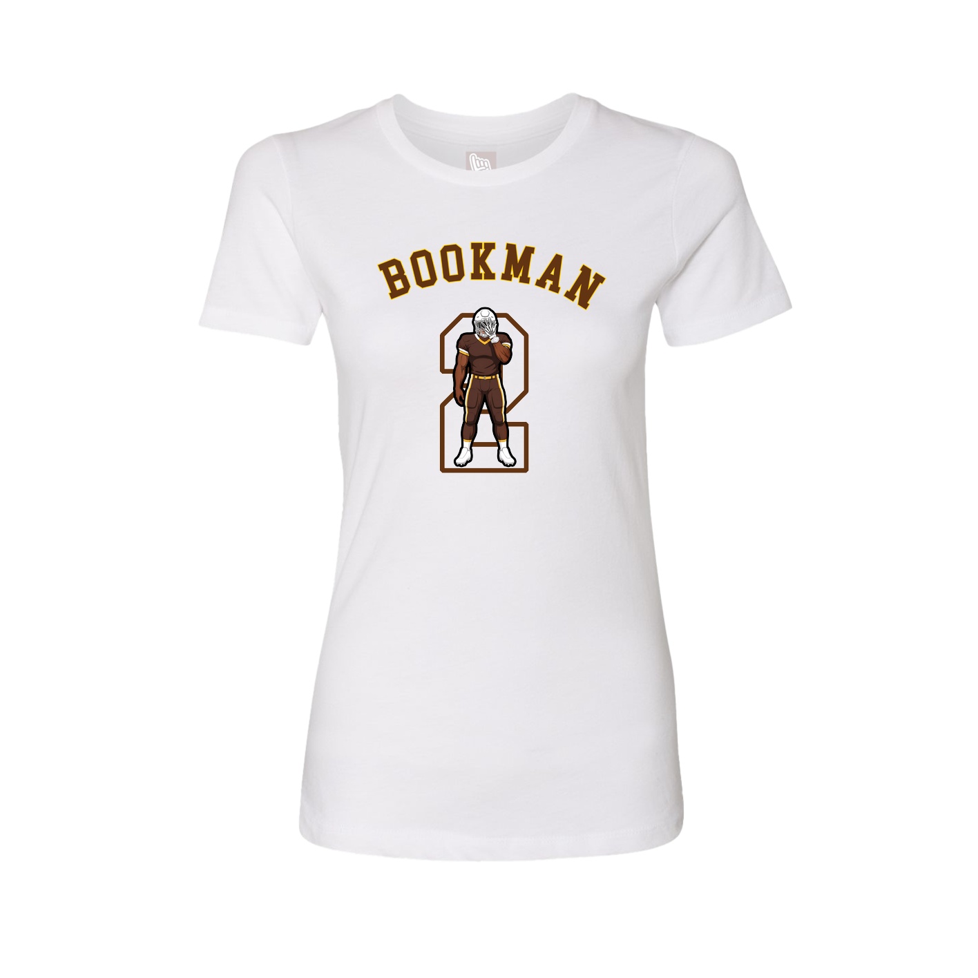 Fitted Women's Tee — Shirsey Arch in White