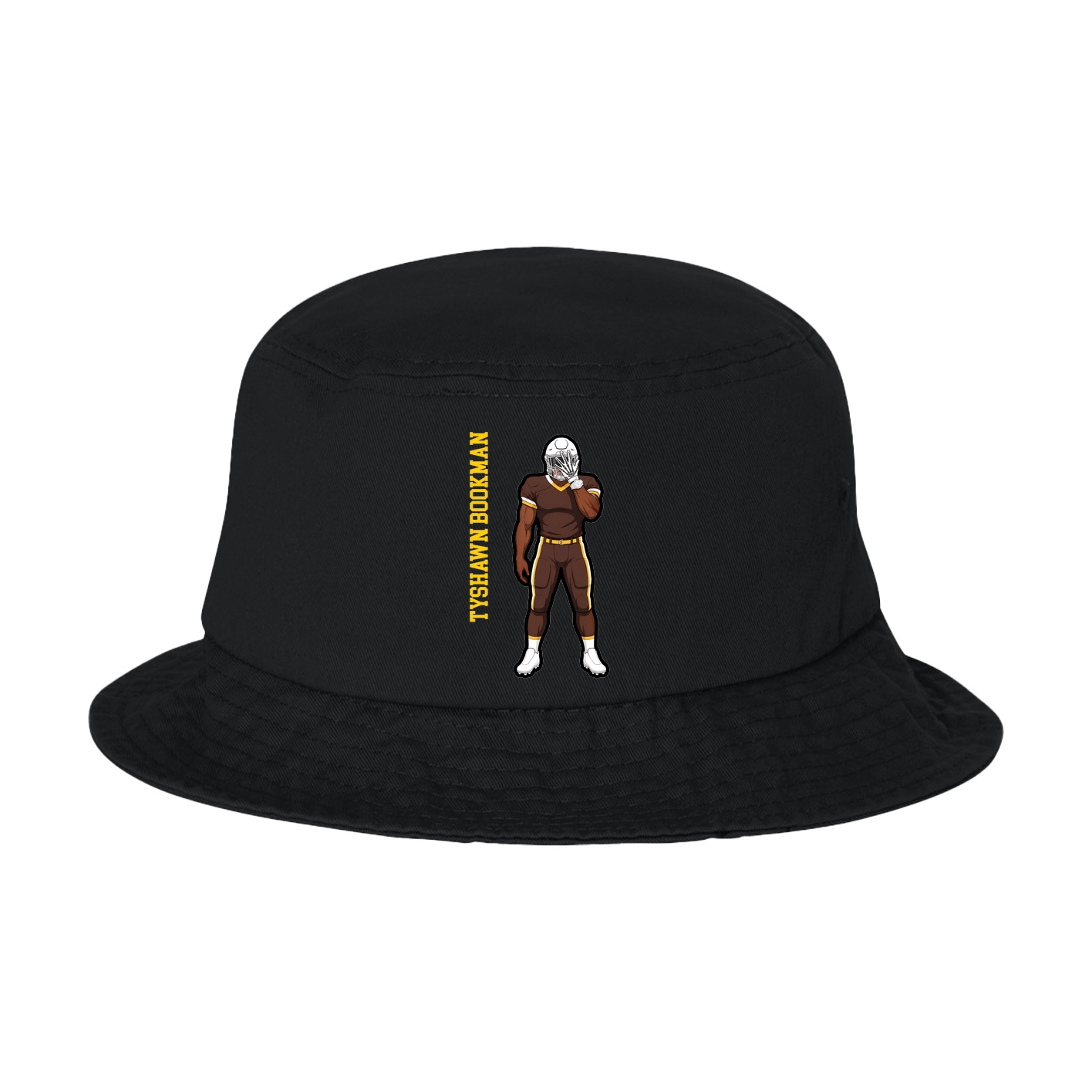 Bucket Cap — Name Vertical in Black