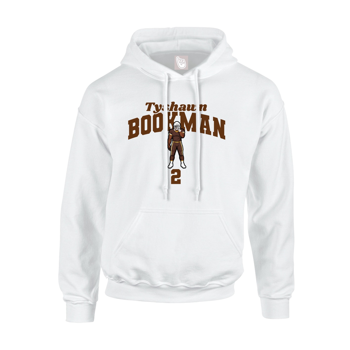 Youth Hoodie — Signature Arch in White