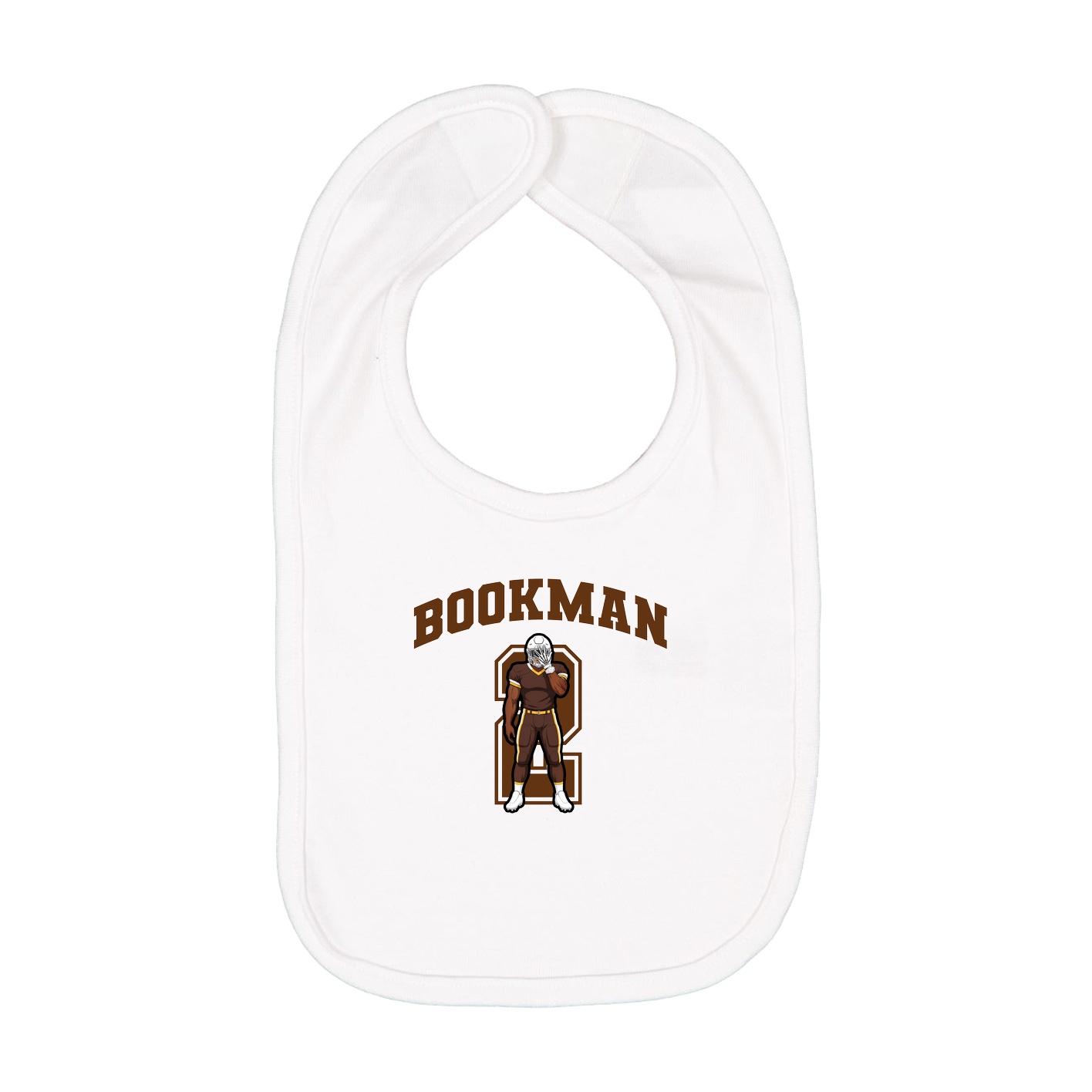 Infant Bib — Number in White
