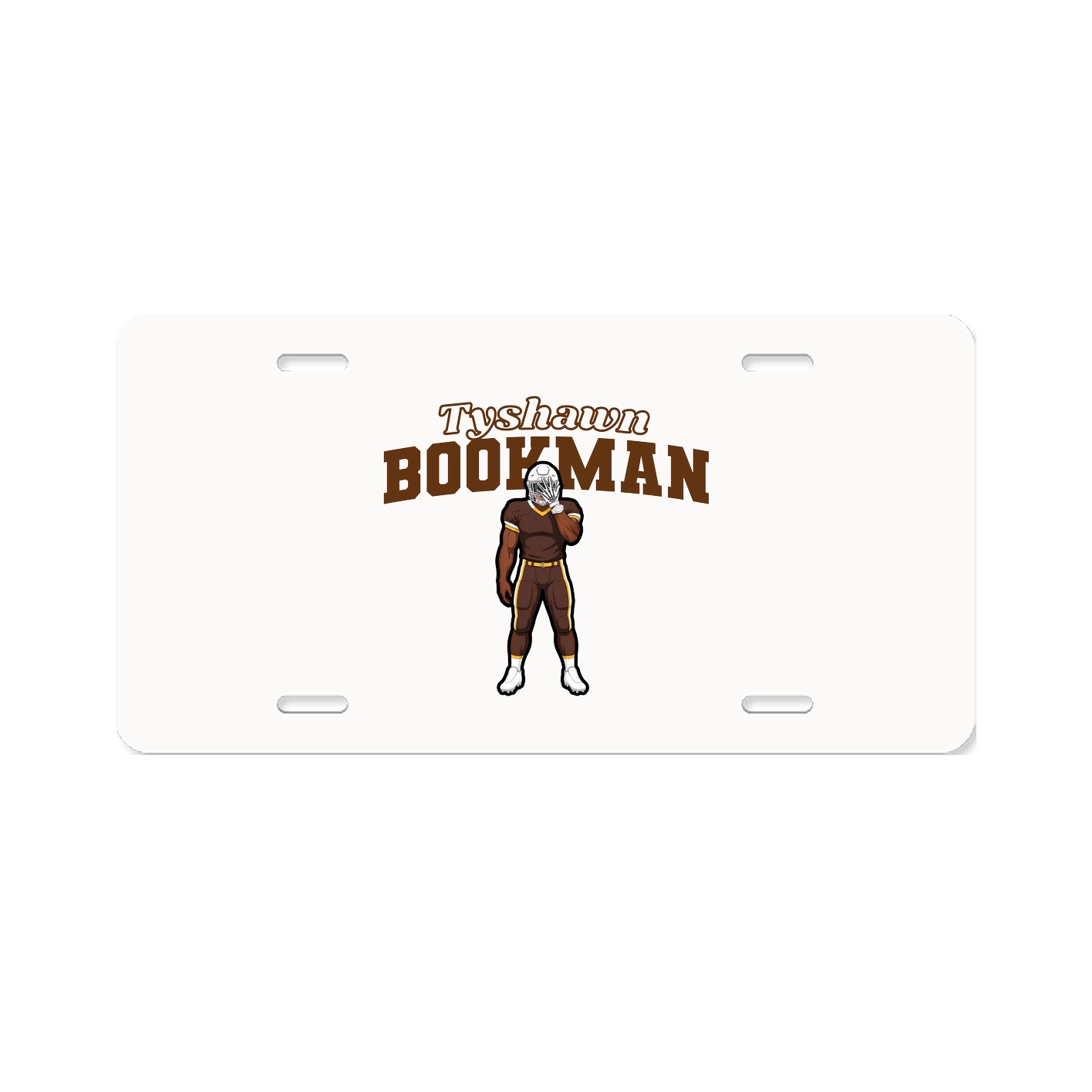 License Plate — Name Arch in Classic