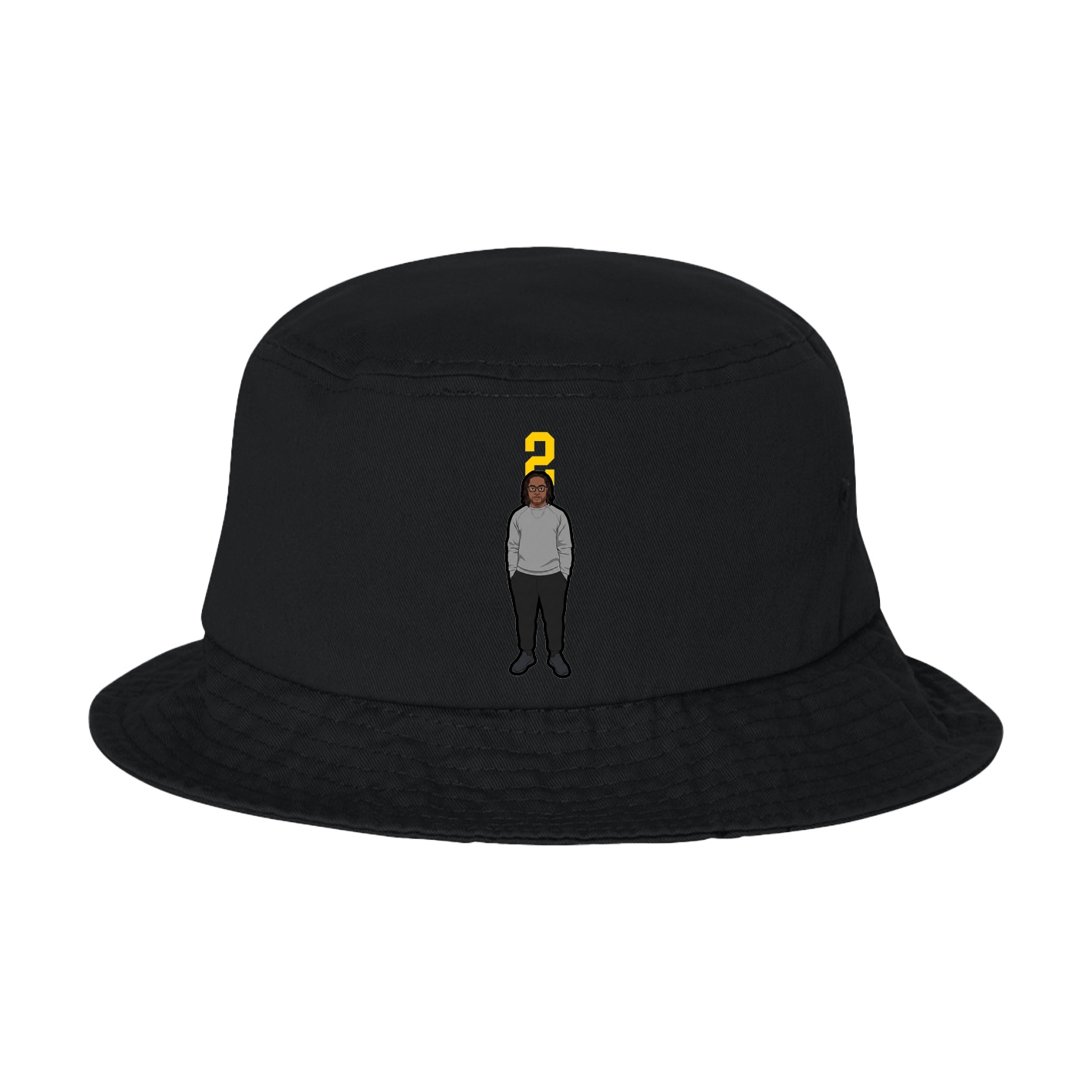 Bucket Cap — Number Top in Black
