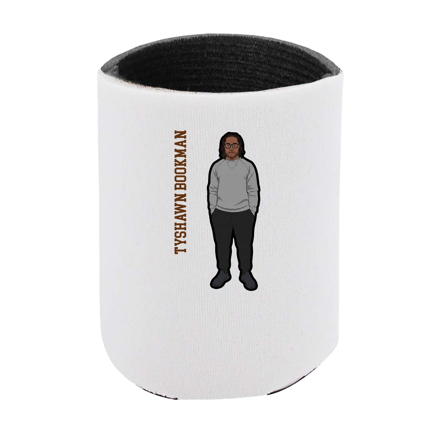 Can Holder — Name Vertical in White