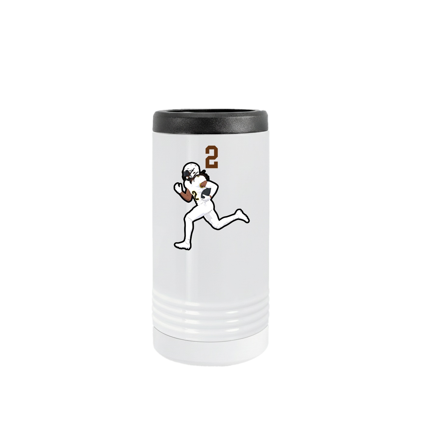 Slim Beverage Holder — Number Top in White