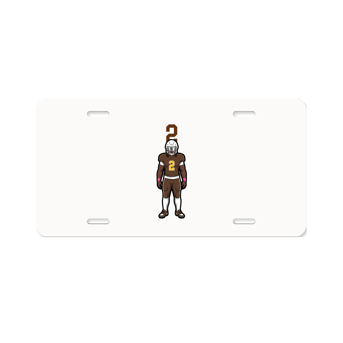 License Plate — Number Top in Classic