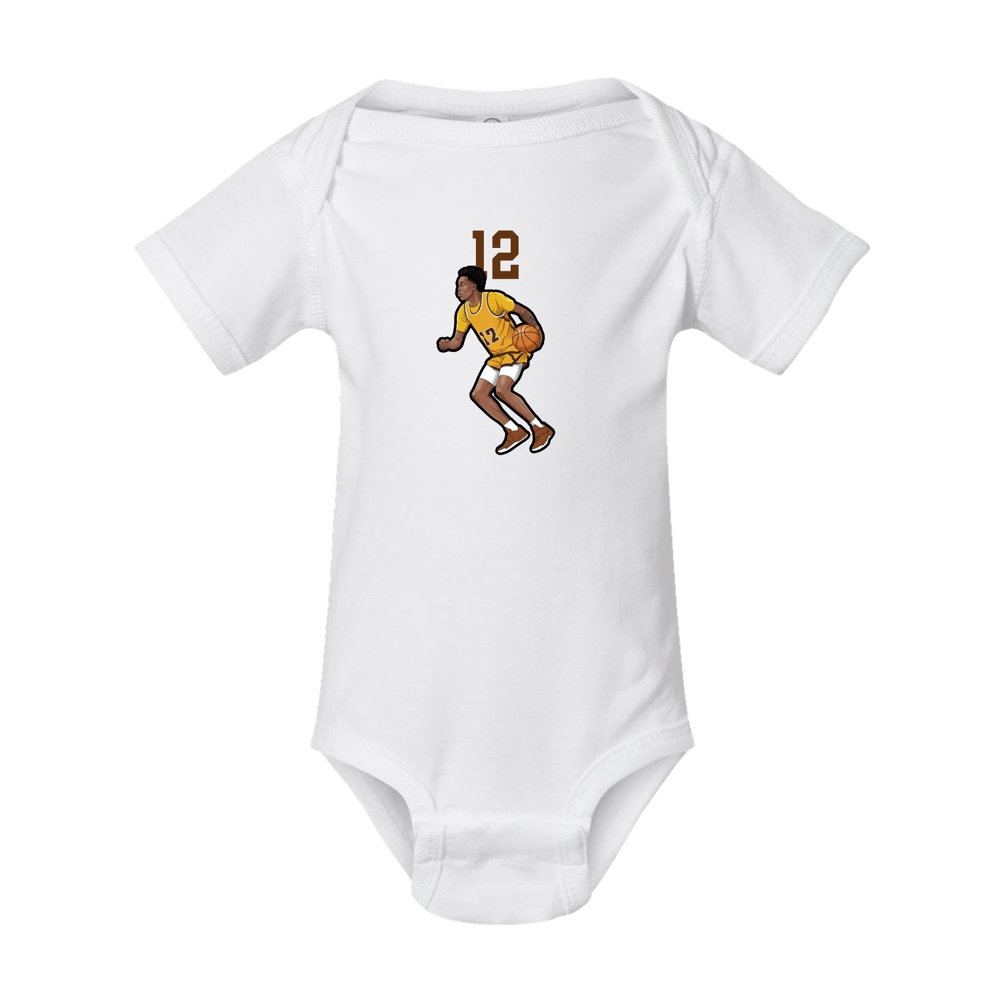 Baby Onesie — Number Top in White