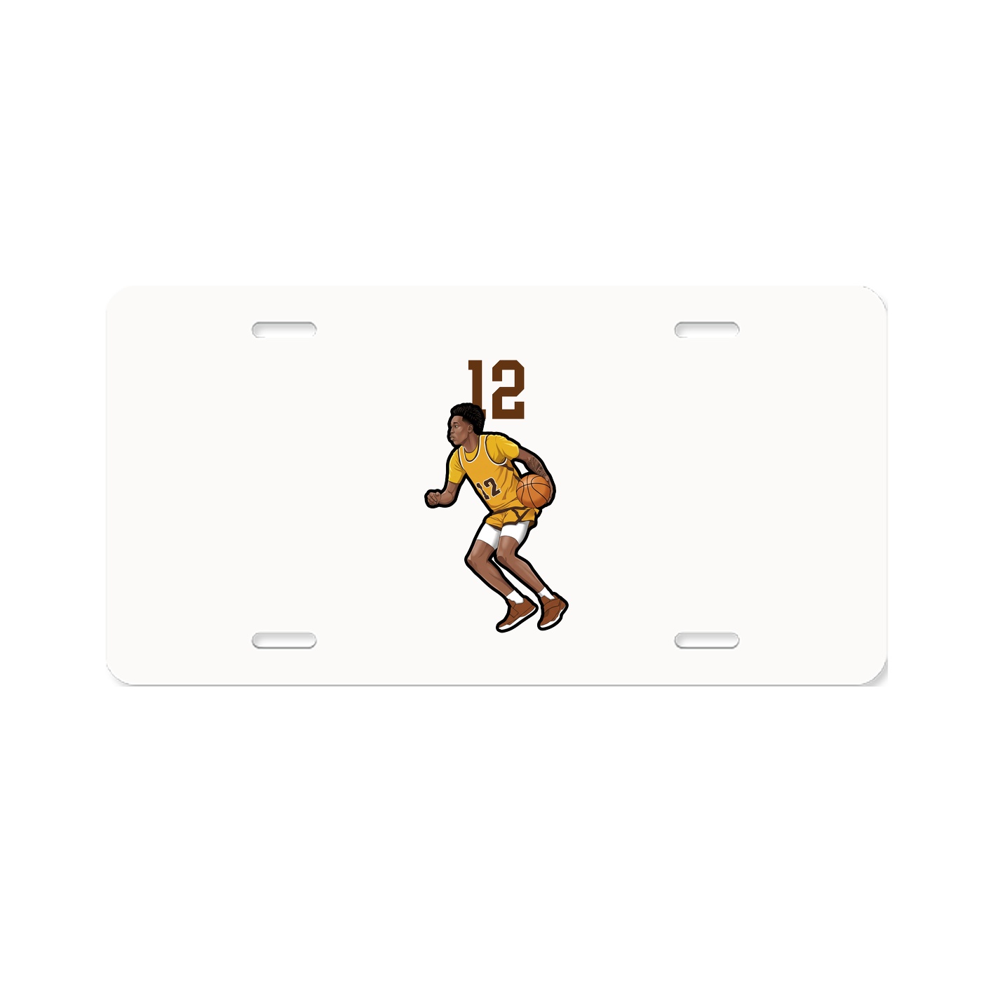 License Plate — Number Top in Classic
