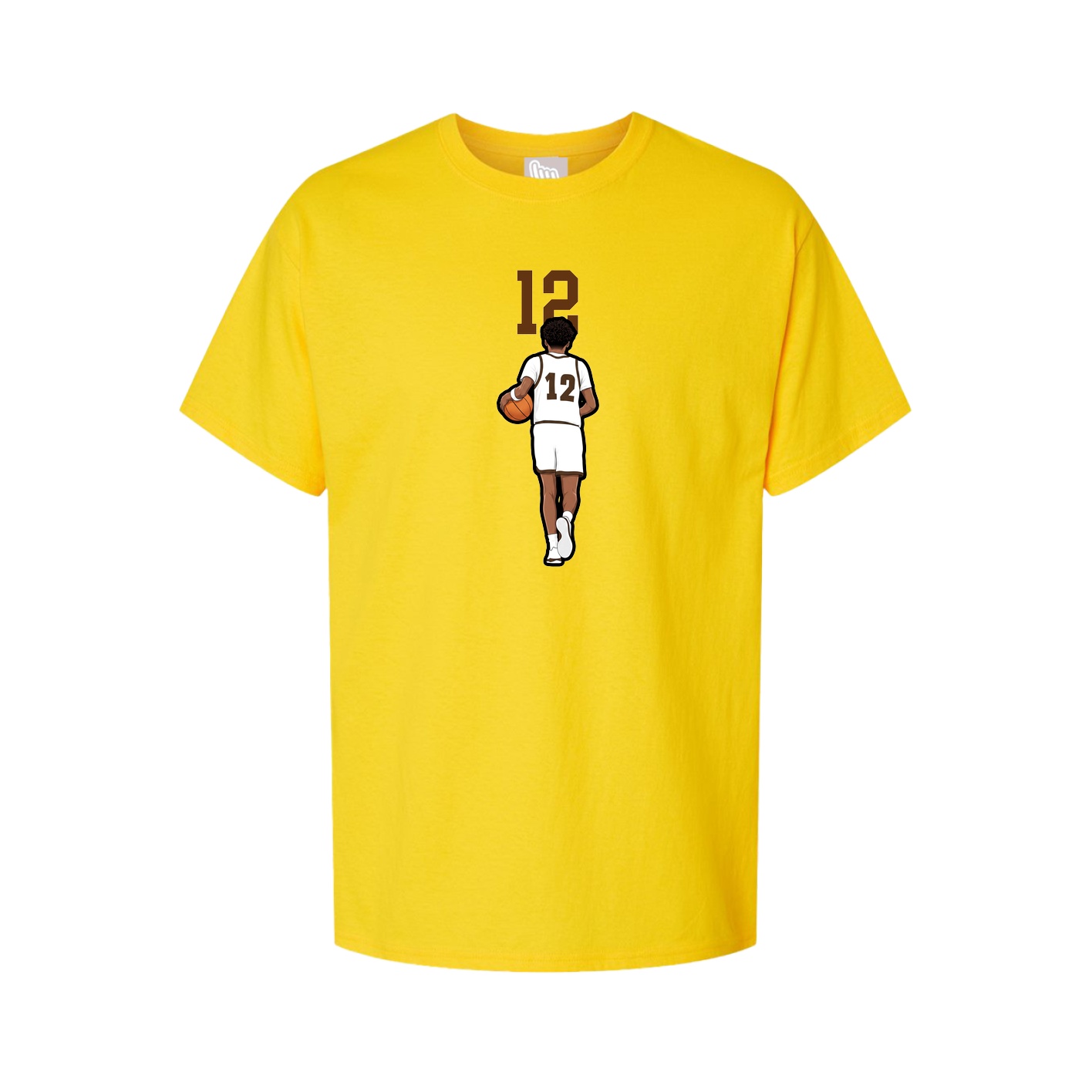 Youth Tee — Number Top in Gold