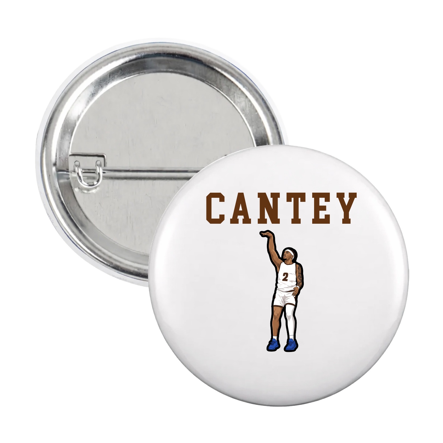 Game Day Button — Shirsey in White