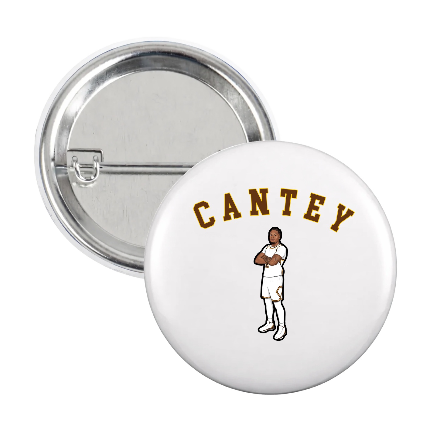 Game Day Button — Shirsey Arch in White