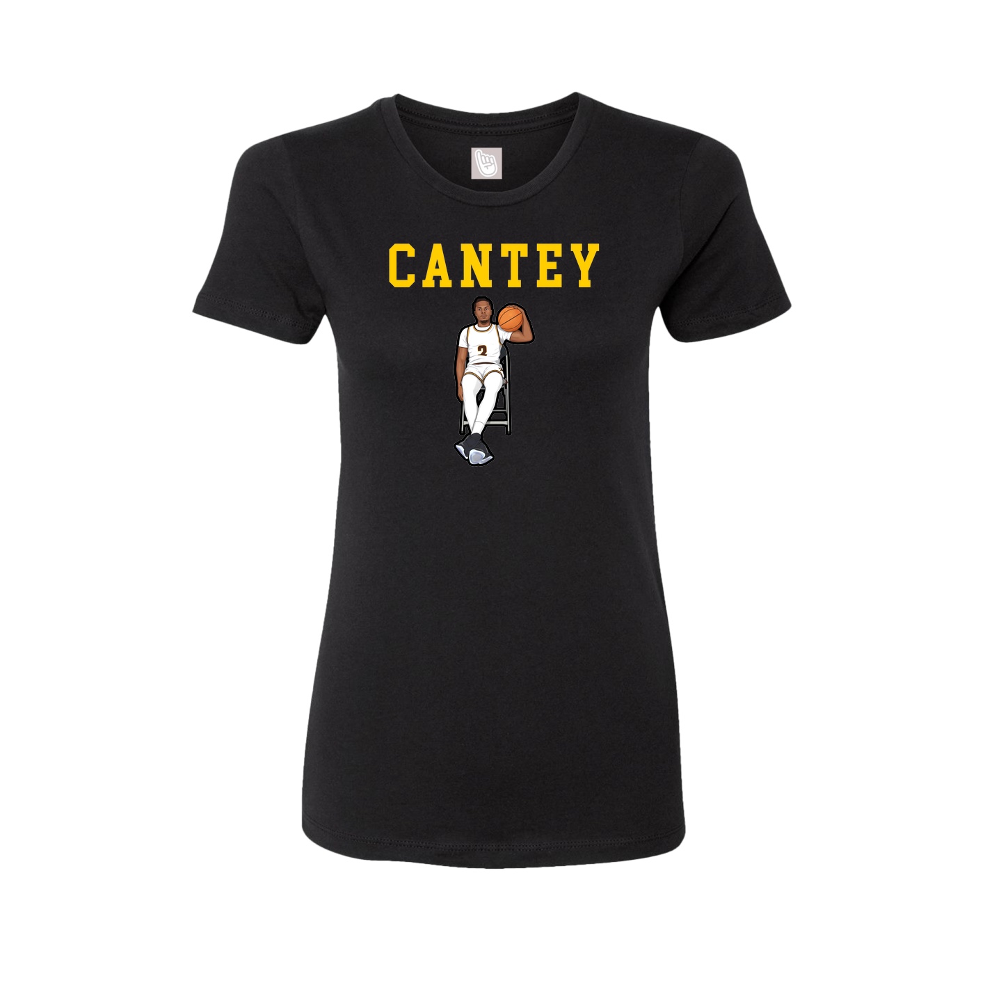 Fitted Women's Tee — Shirsey in Black
