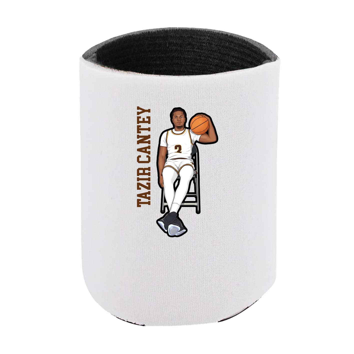 Can Holder — Name Vertical in White