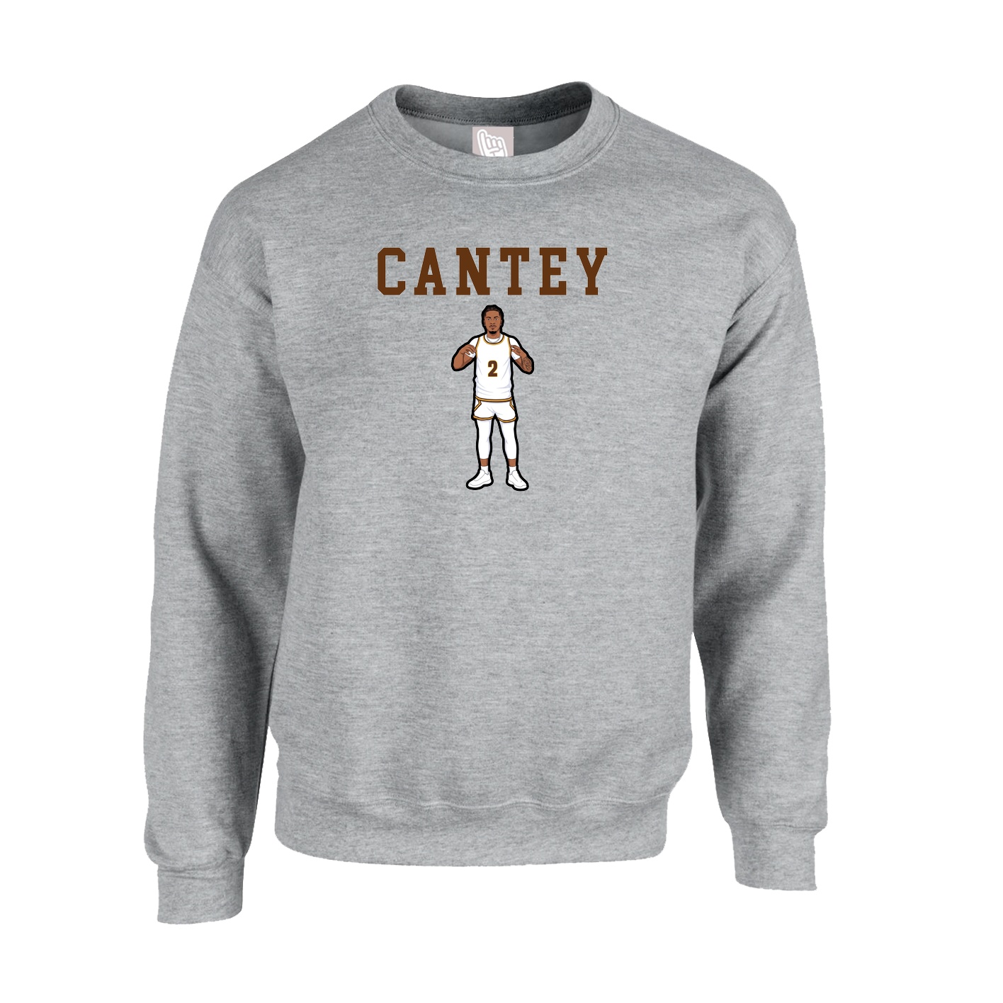 Fleece Crew — Shirsey in Grey
