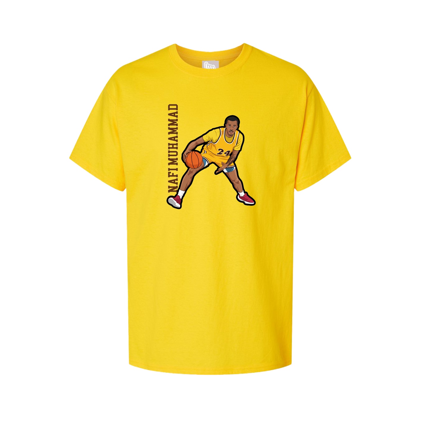 Youth Tee — Name Vertical in Gold