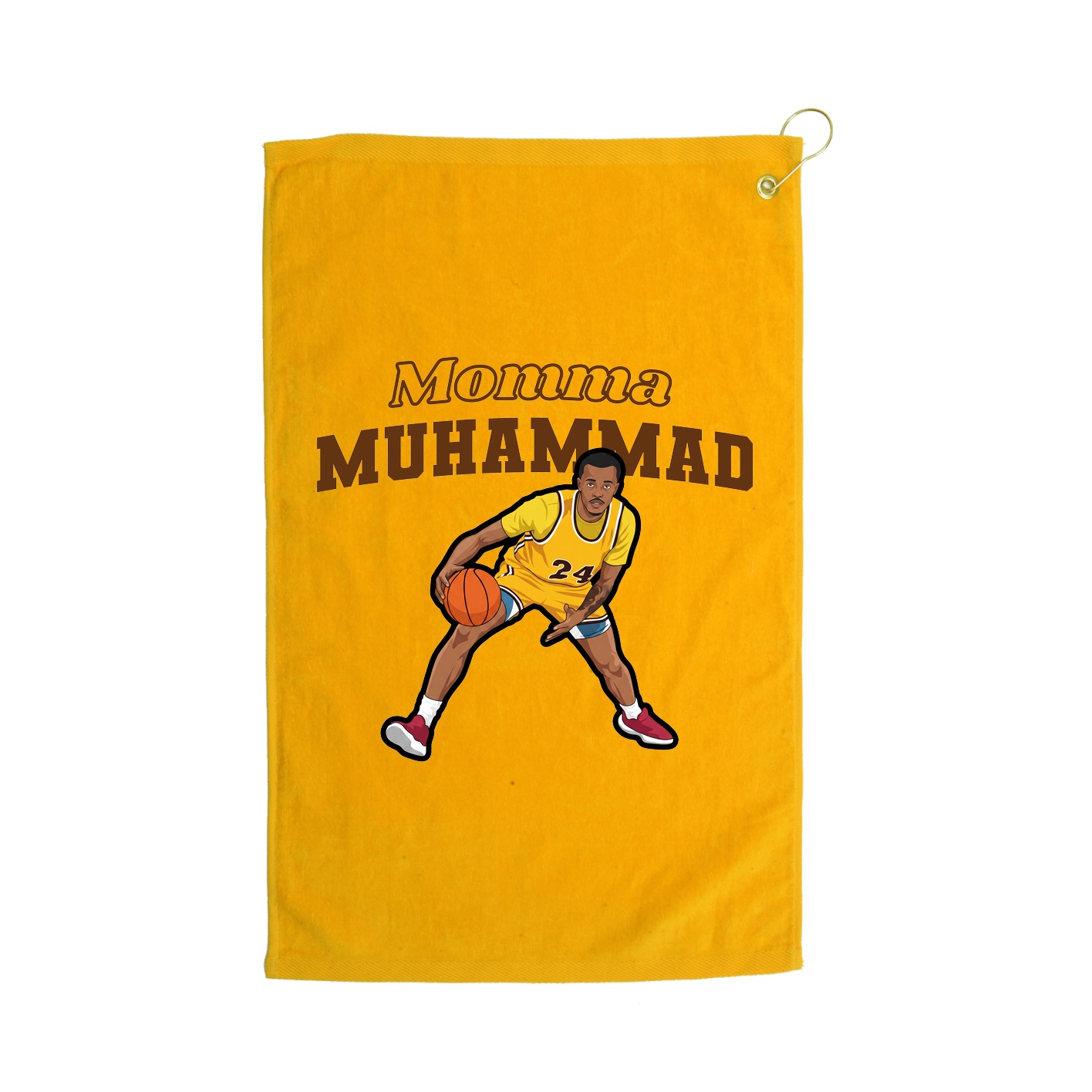 Golf Towel — Mothers Day Block in Gold