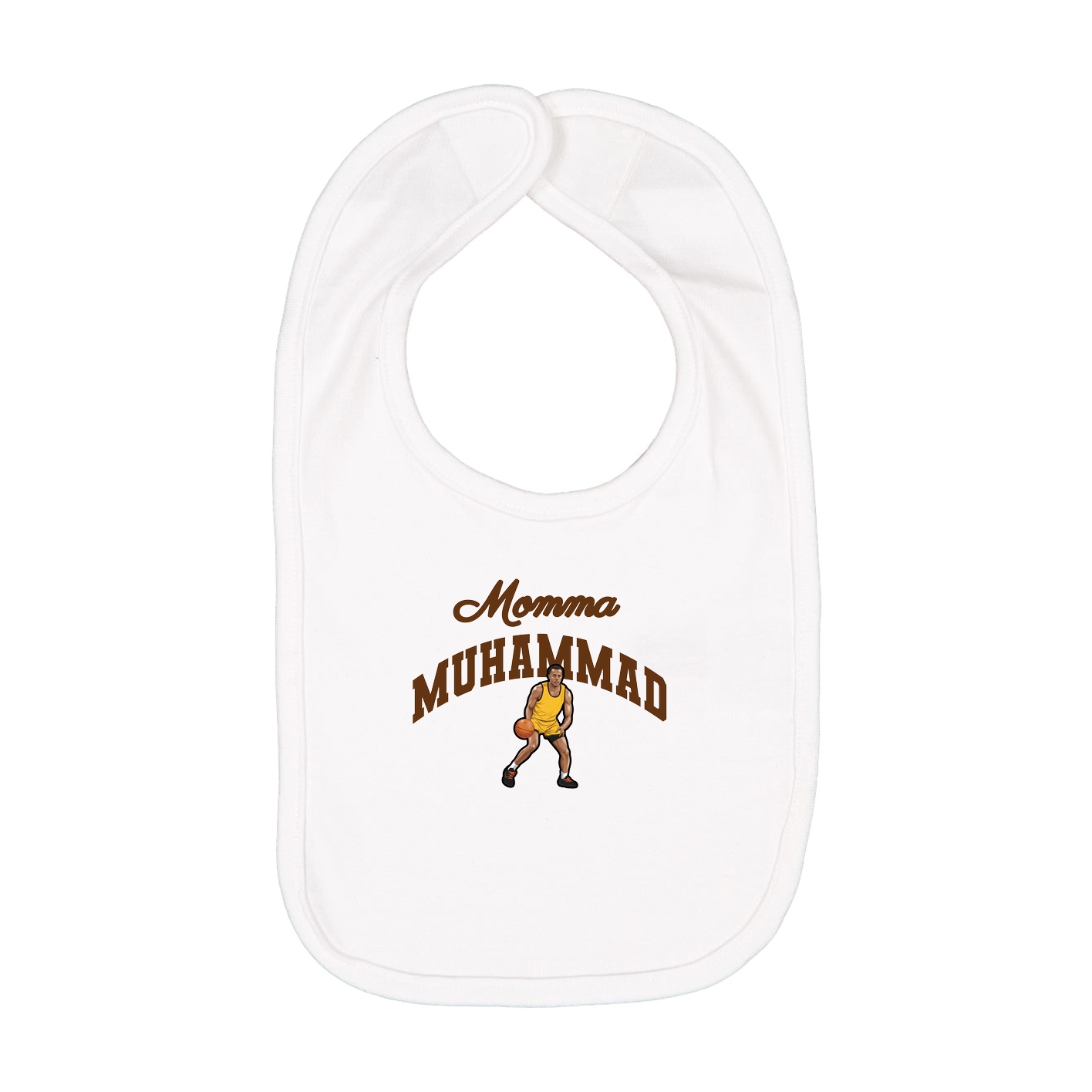 Infant Bib — Mothers Day Arch in White