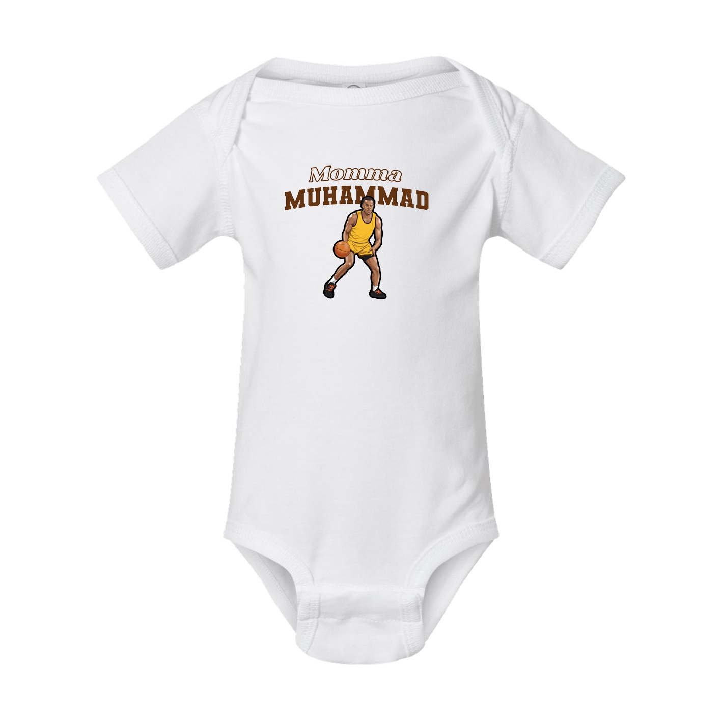 Baby Onesie — Mothers Day Block in White