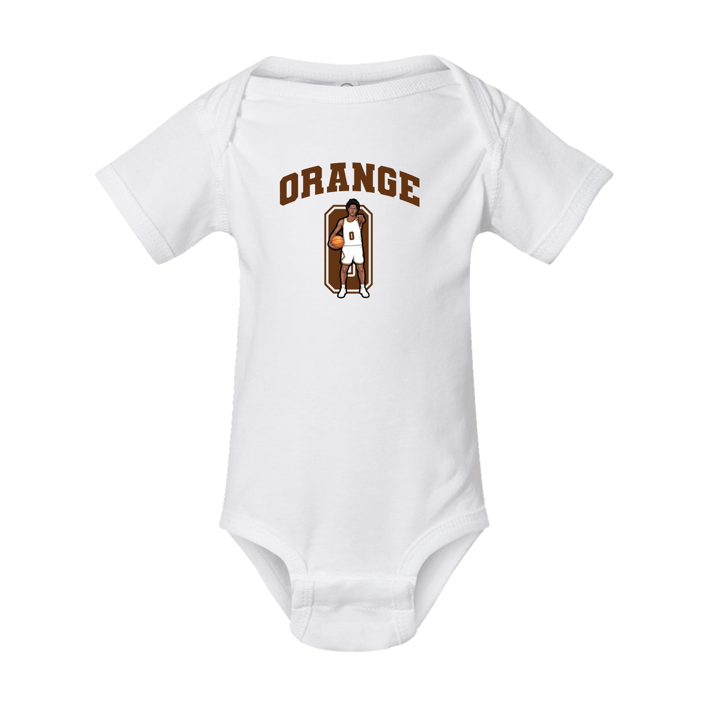 Baby Onesie — Number in White