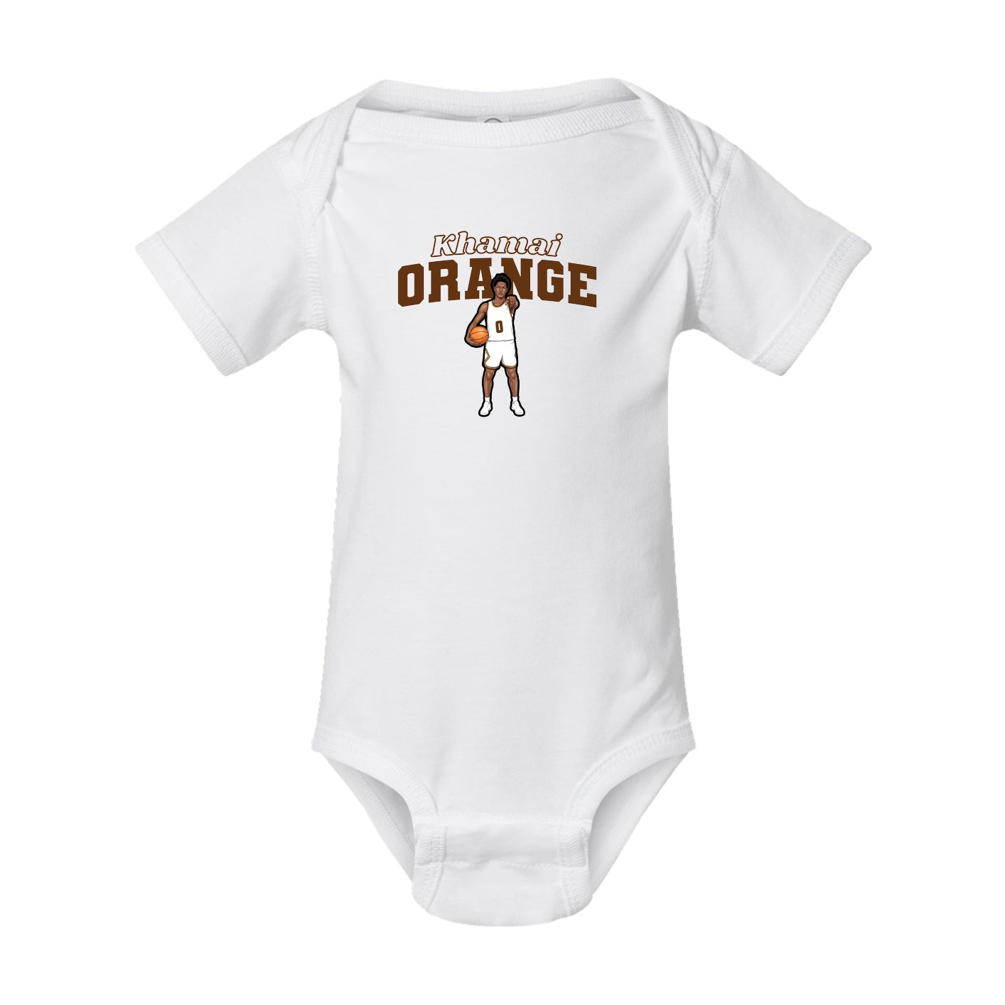 Baby Onesie — Name Arch in White