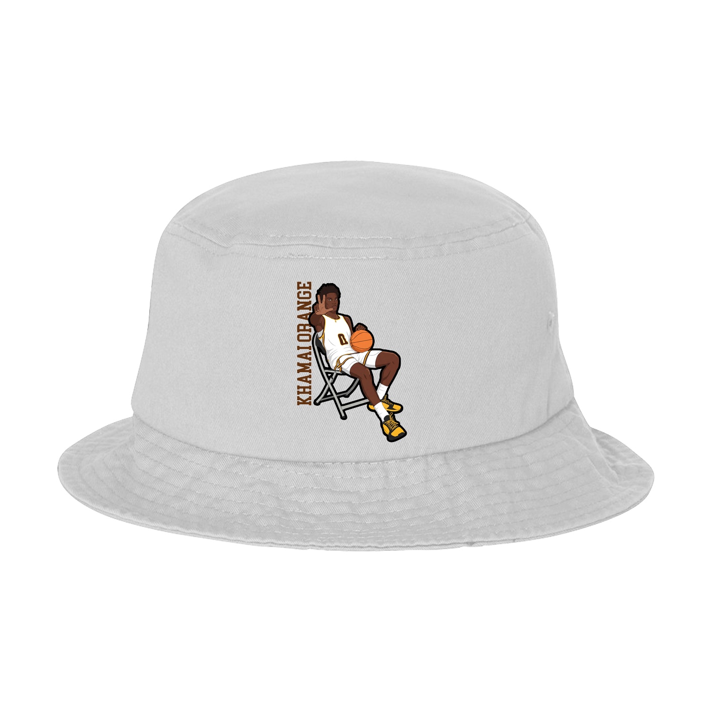 Bucket Cap — Name Vertical in White