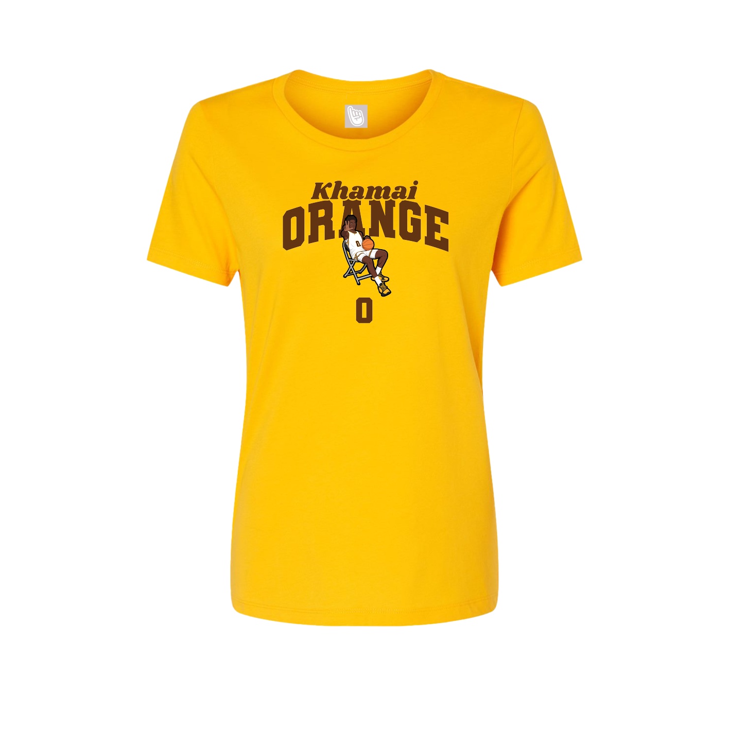 Womens Tee — Signature Arch in Gold