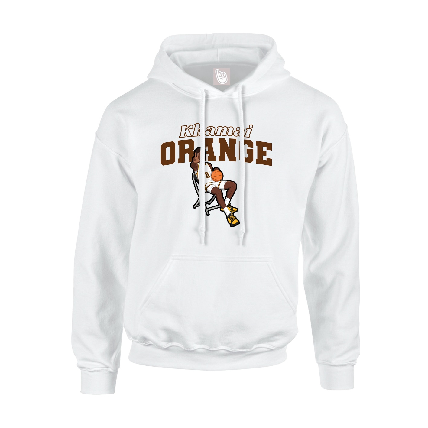 Hoodie — Name Arch in White