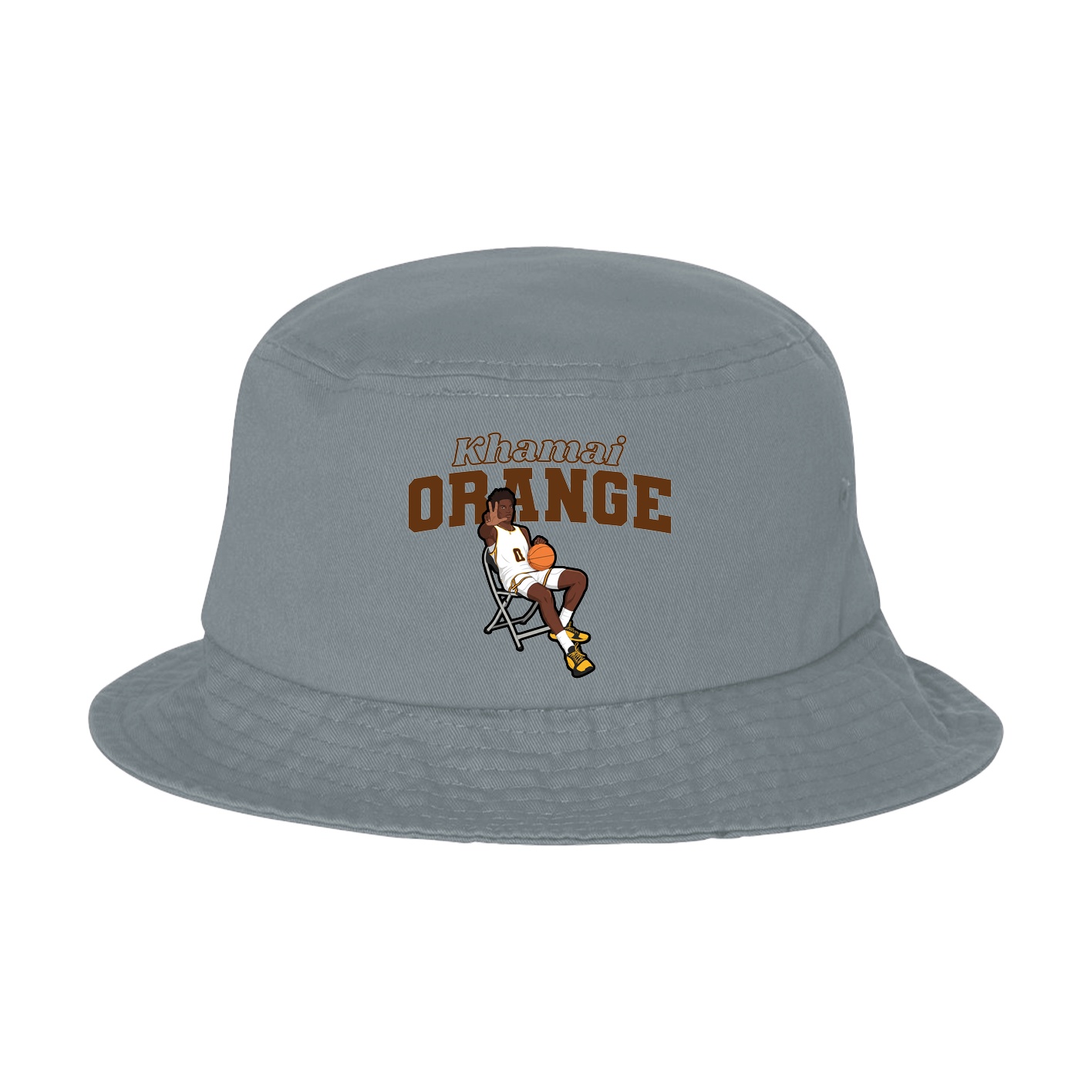 Bucket Cap — Name Arch in Grey