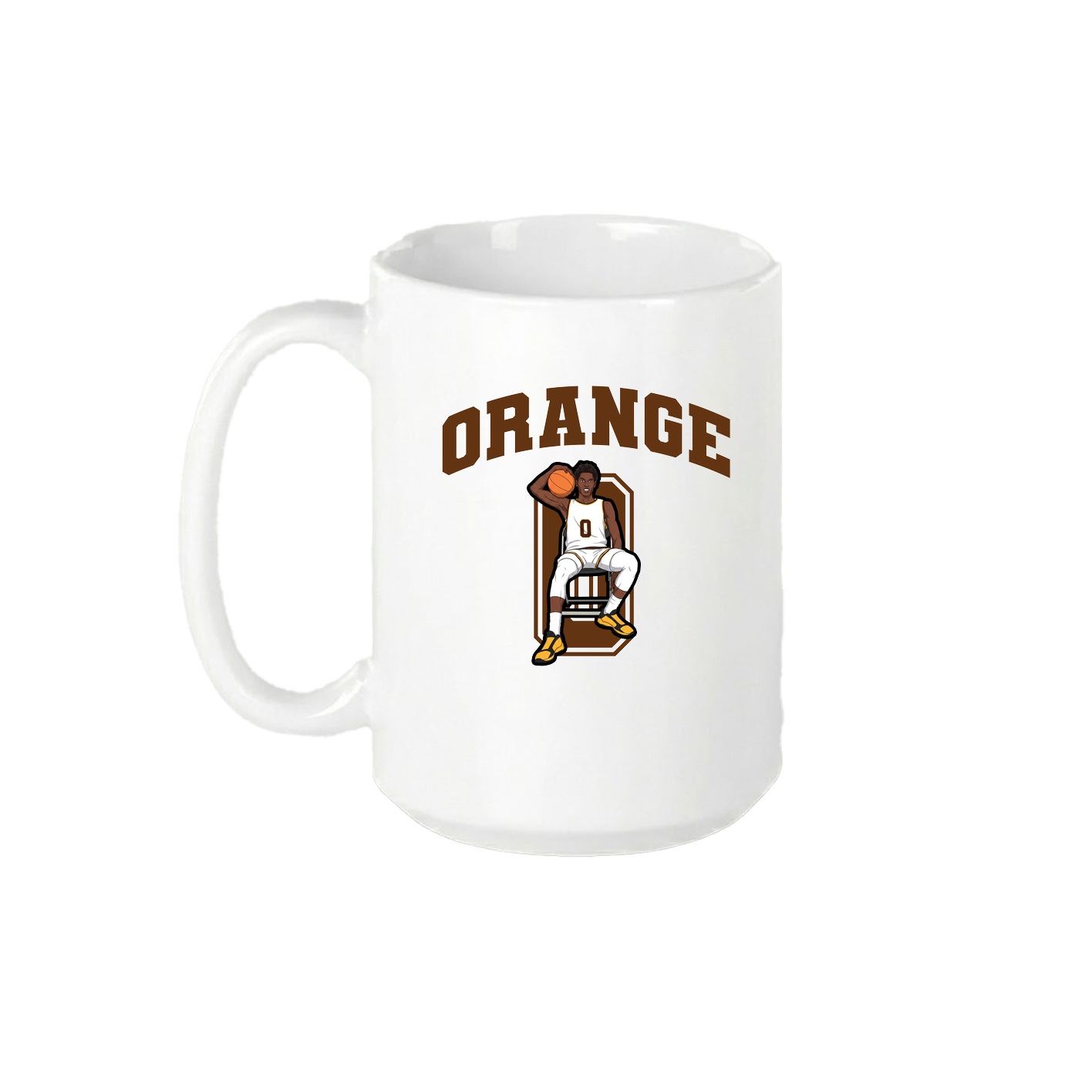 15oz Coffee Mug — Number in White