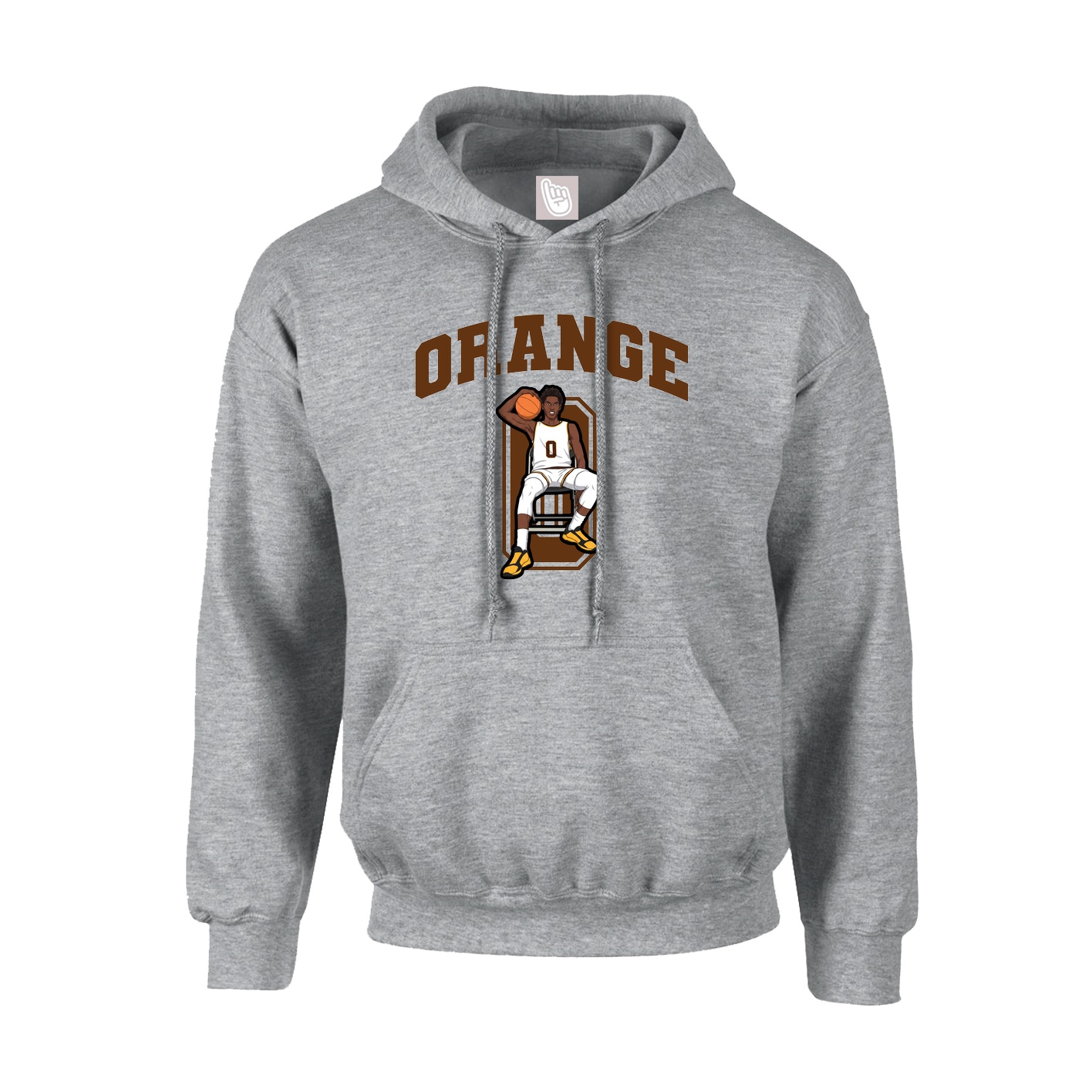 Hoodie — Number in Grey