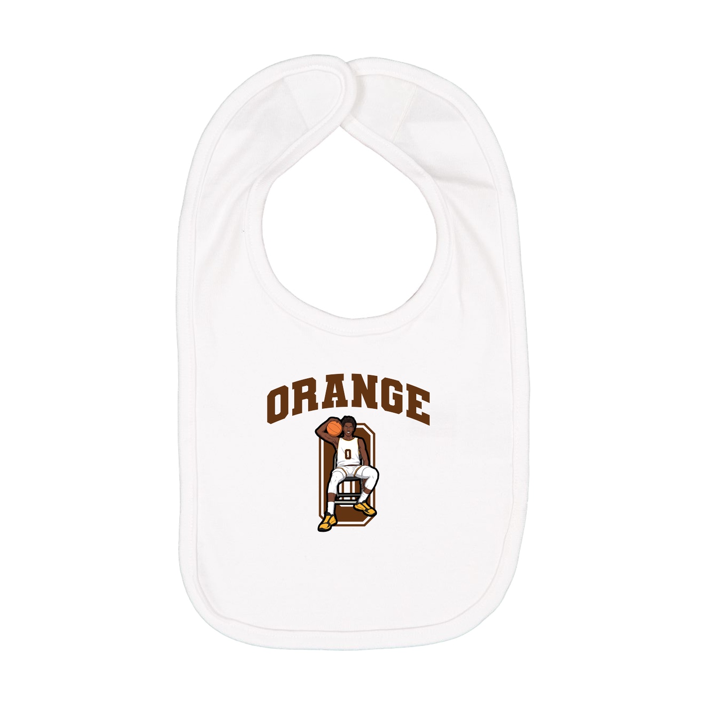 Infant Bib — Number in White