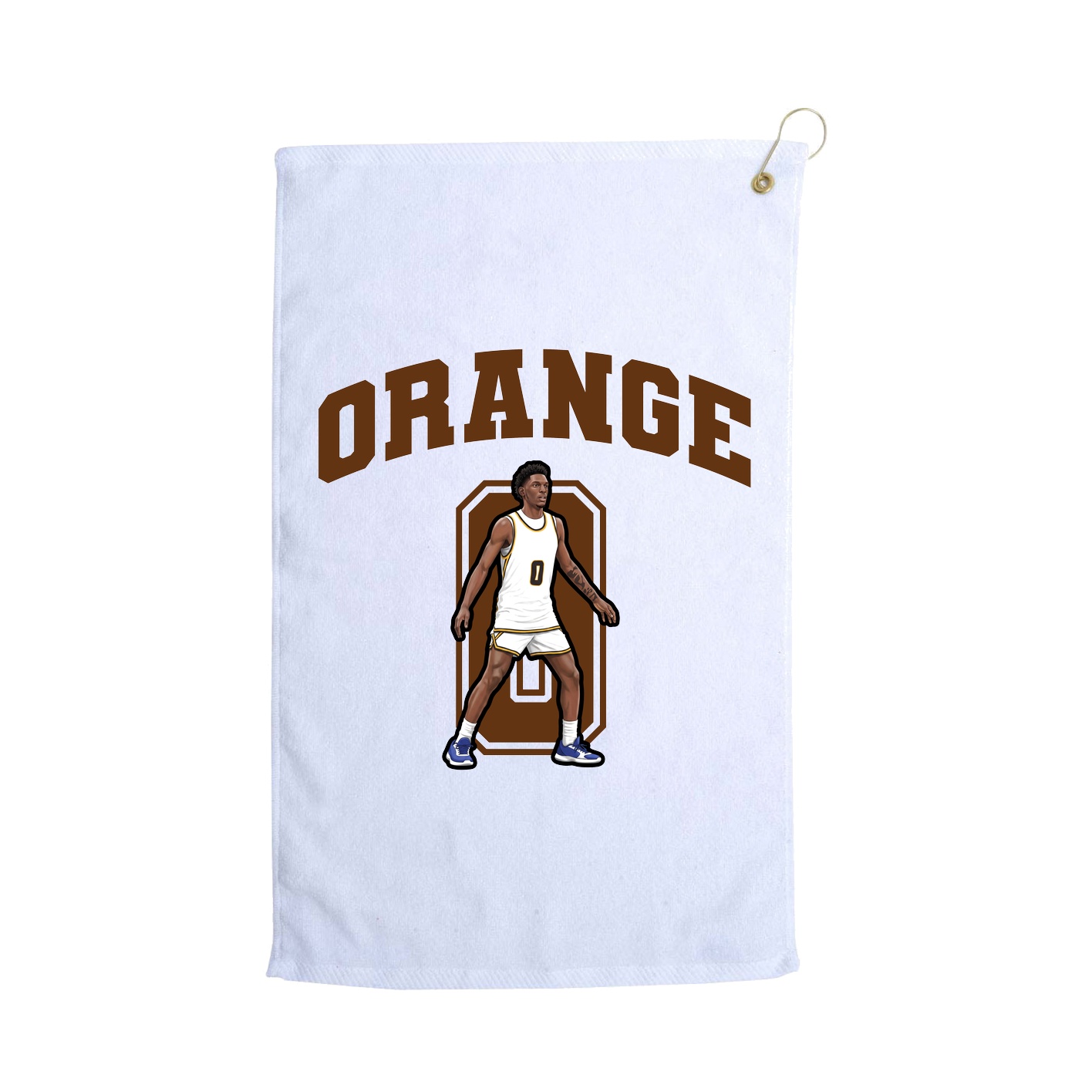 Golf Towel — Number in White