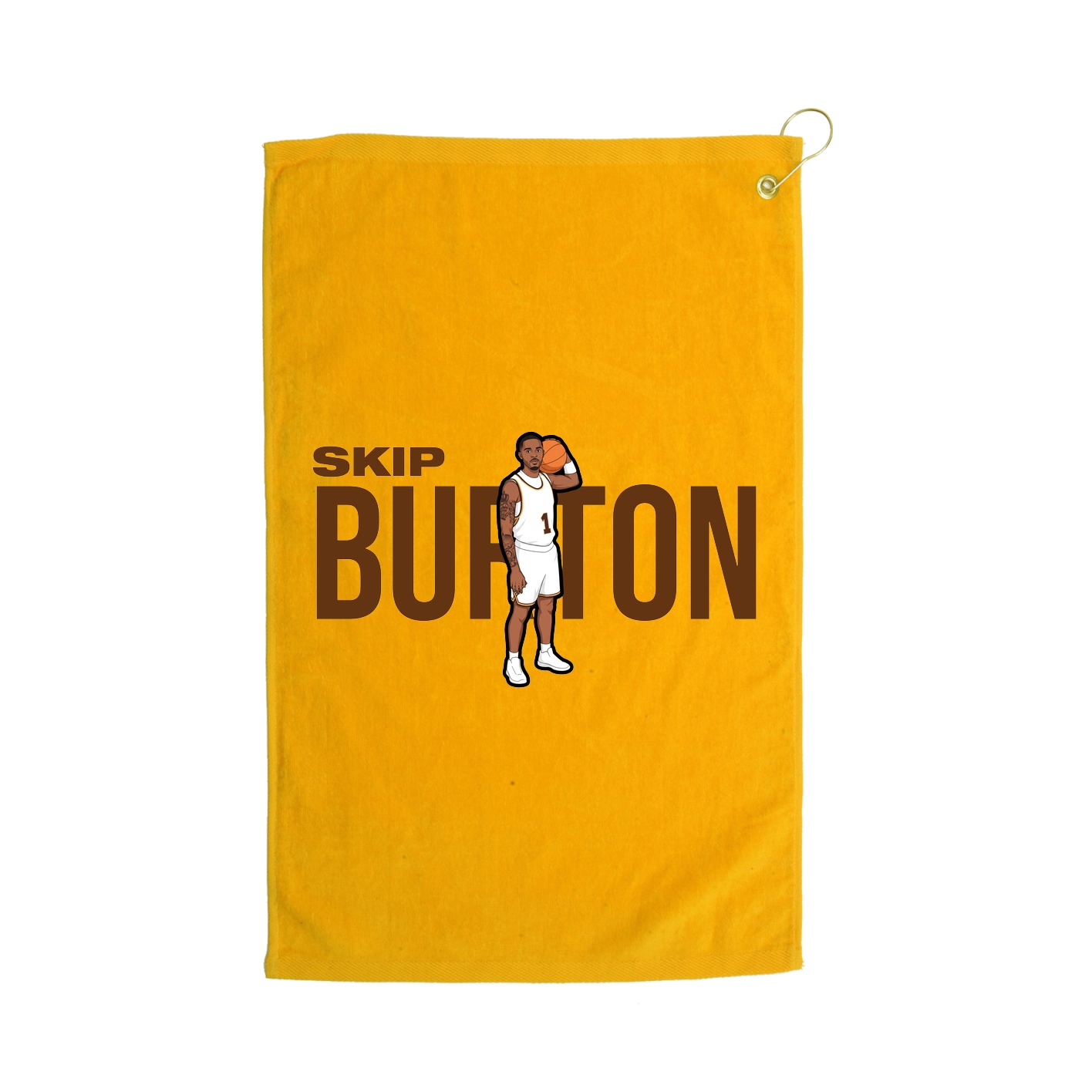 Golf Towel — Player Name in Gold