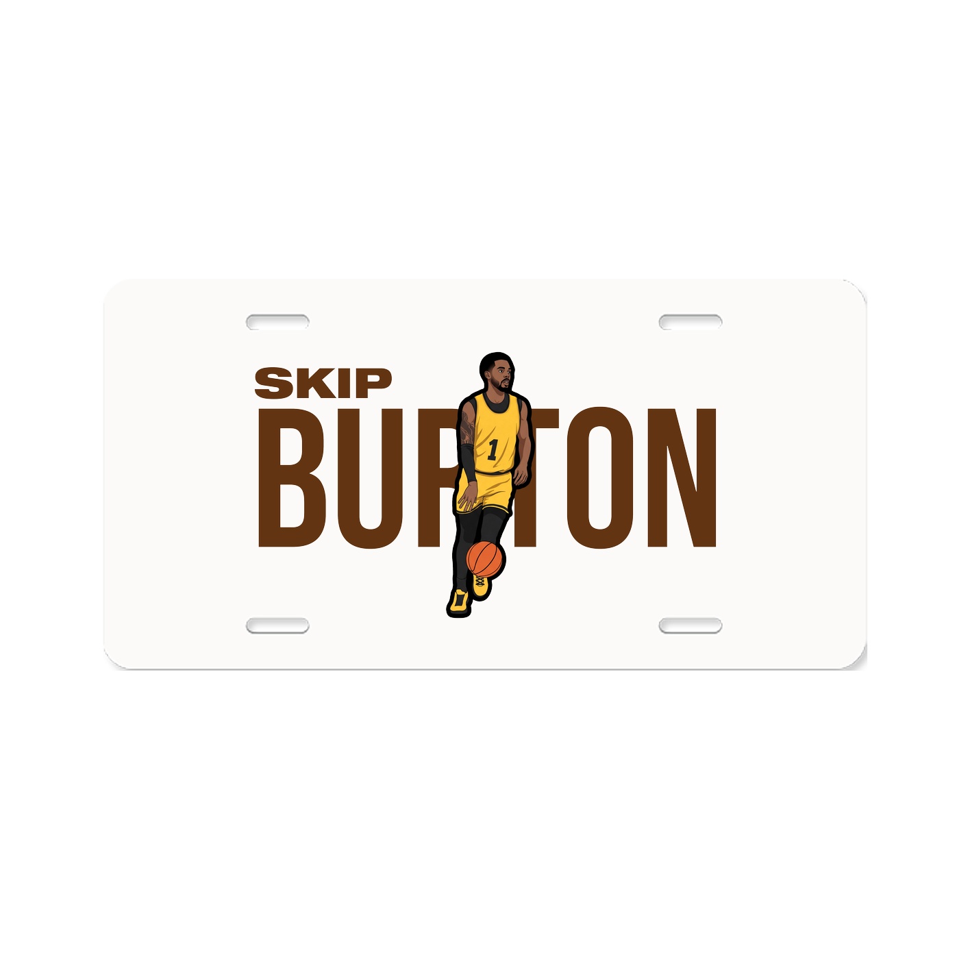 License Plate — Player Name in Classic