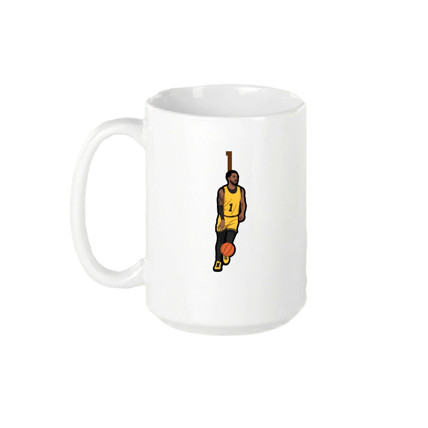 15oz Coffee Mug — Number Top in White