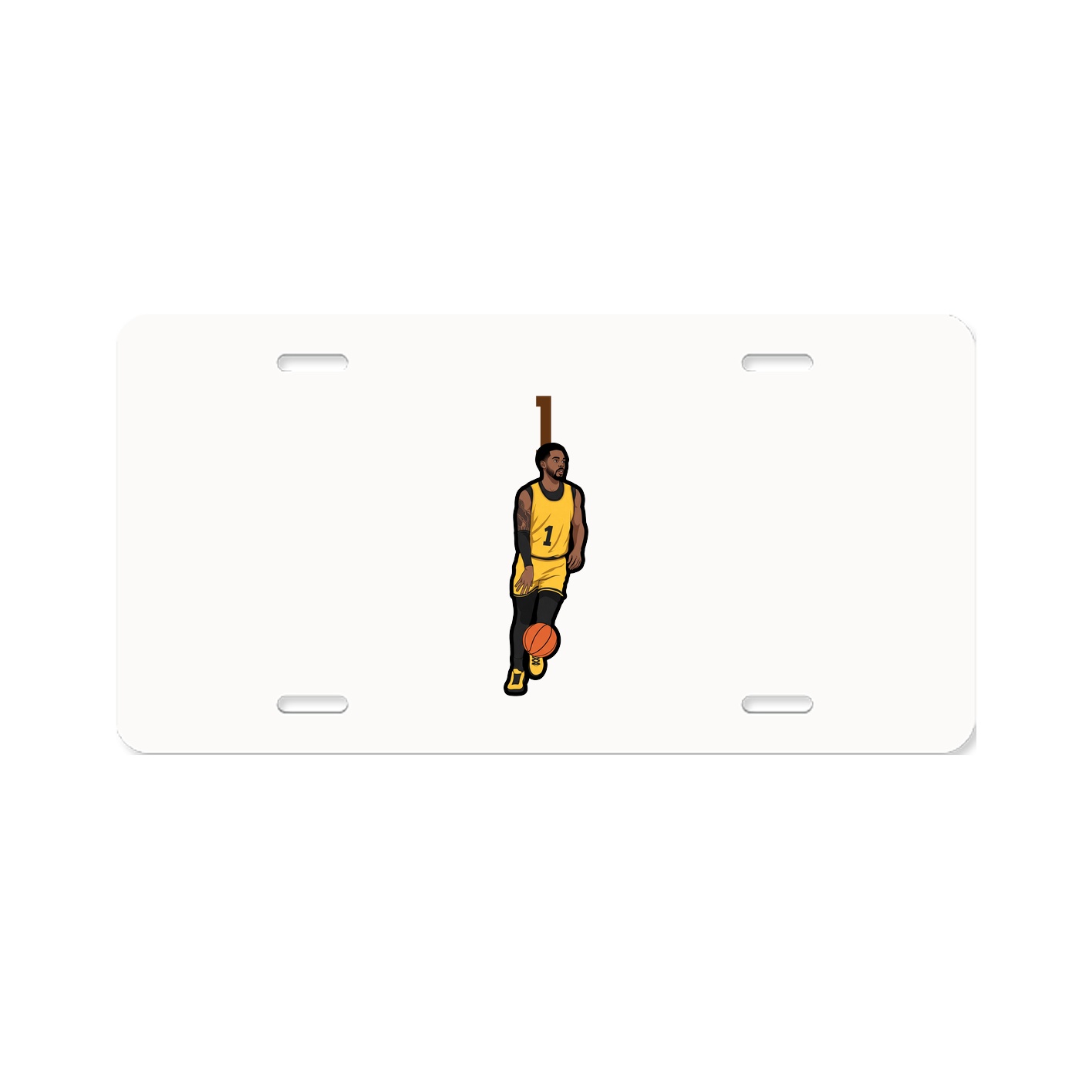 License Plate — Number Top in Classic