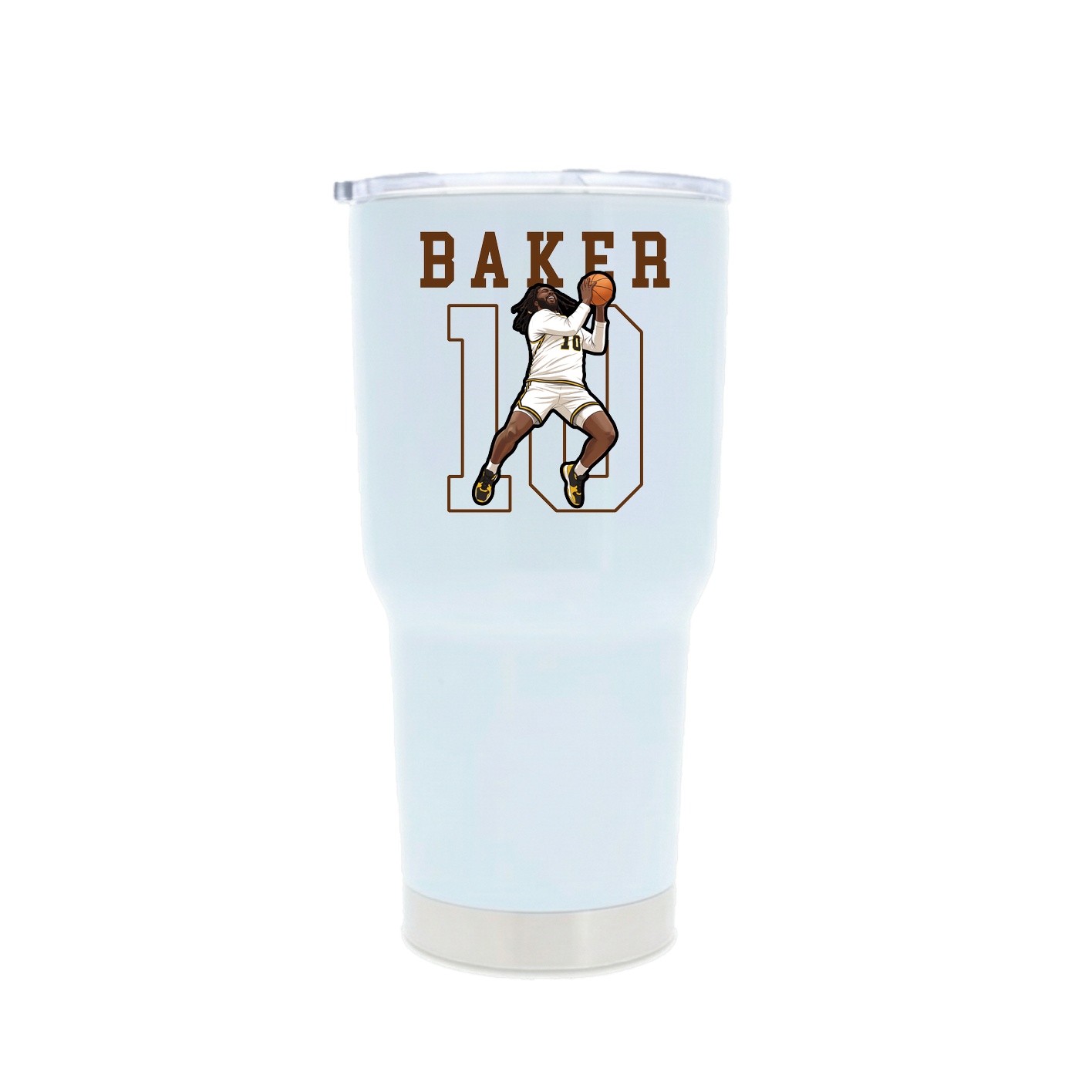 30oz Stainless Steel Tumbler — Shirsey in White