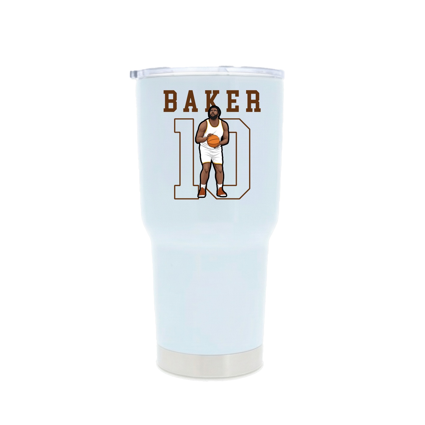 30oz Stainless Steel Tumbler — Shirsey in White
