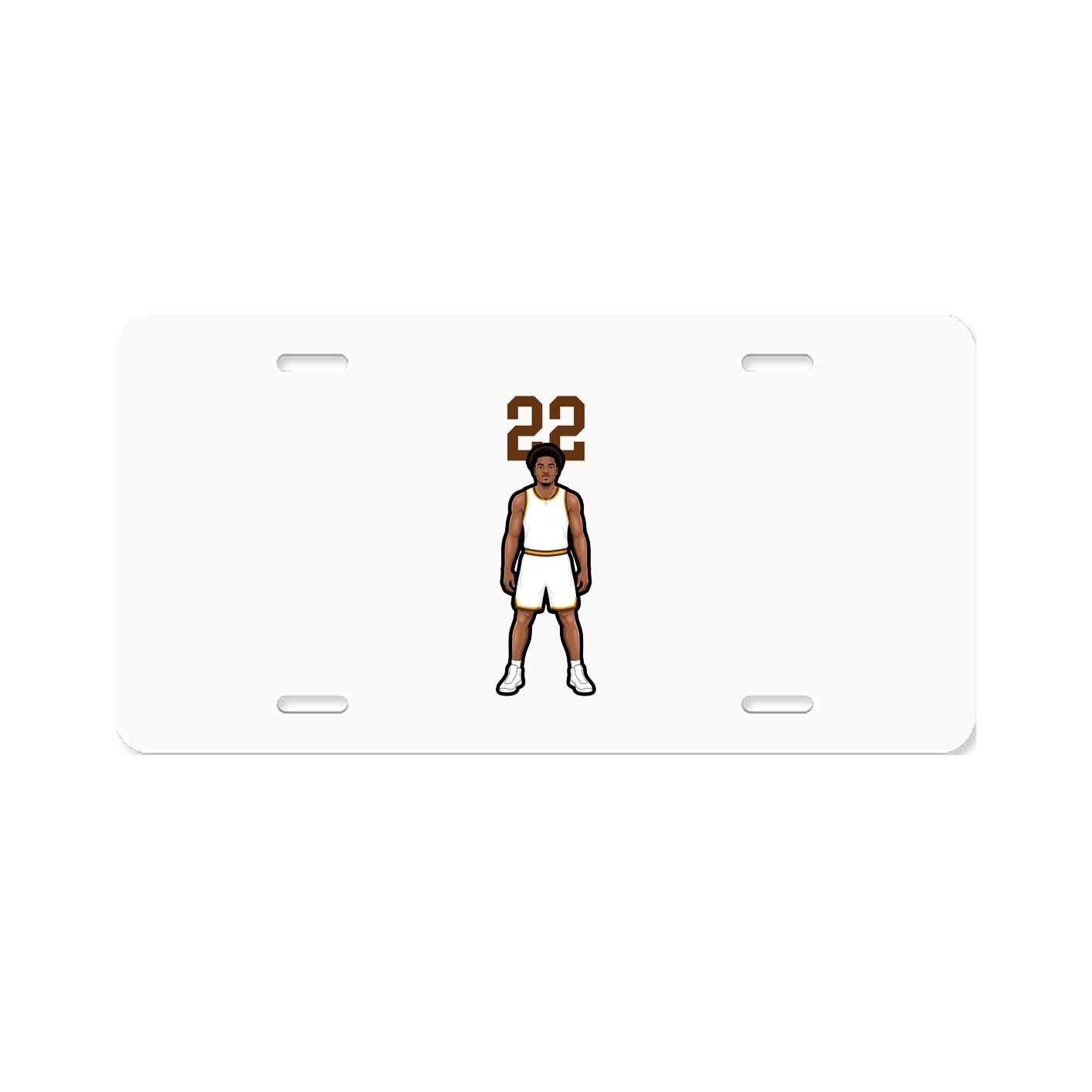 License Plate — Number Top in Classic