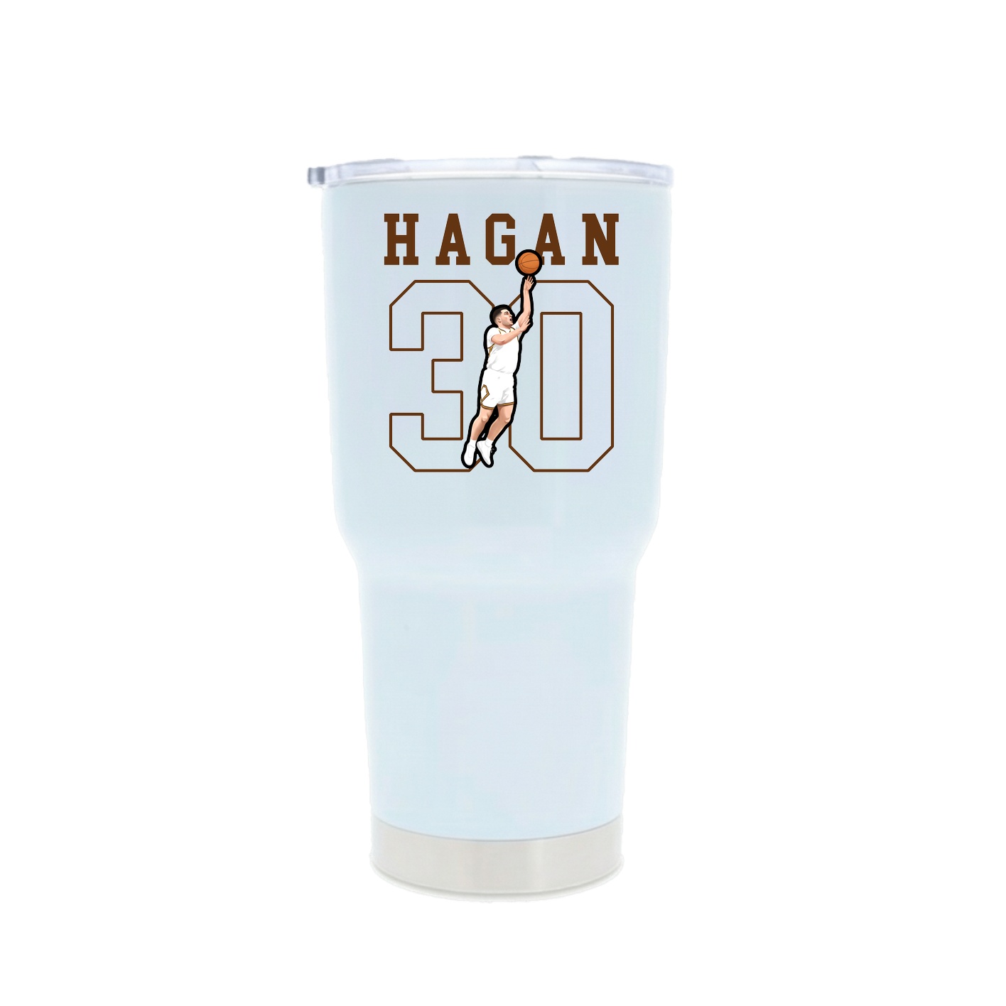 30oz Stainless Steel Tumbler — Shirsey in White