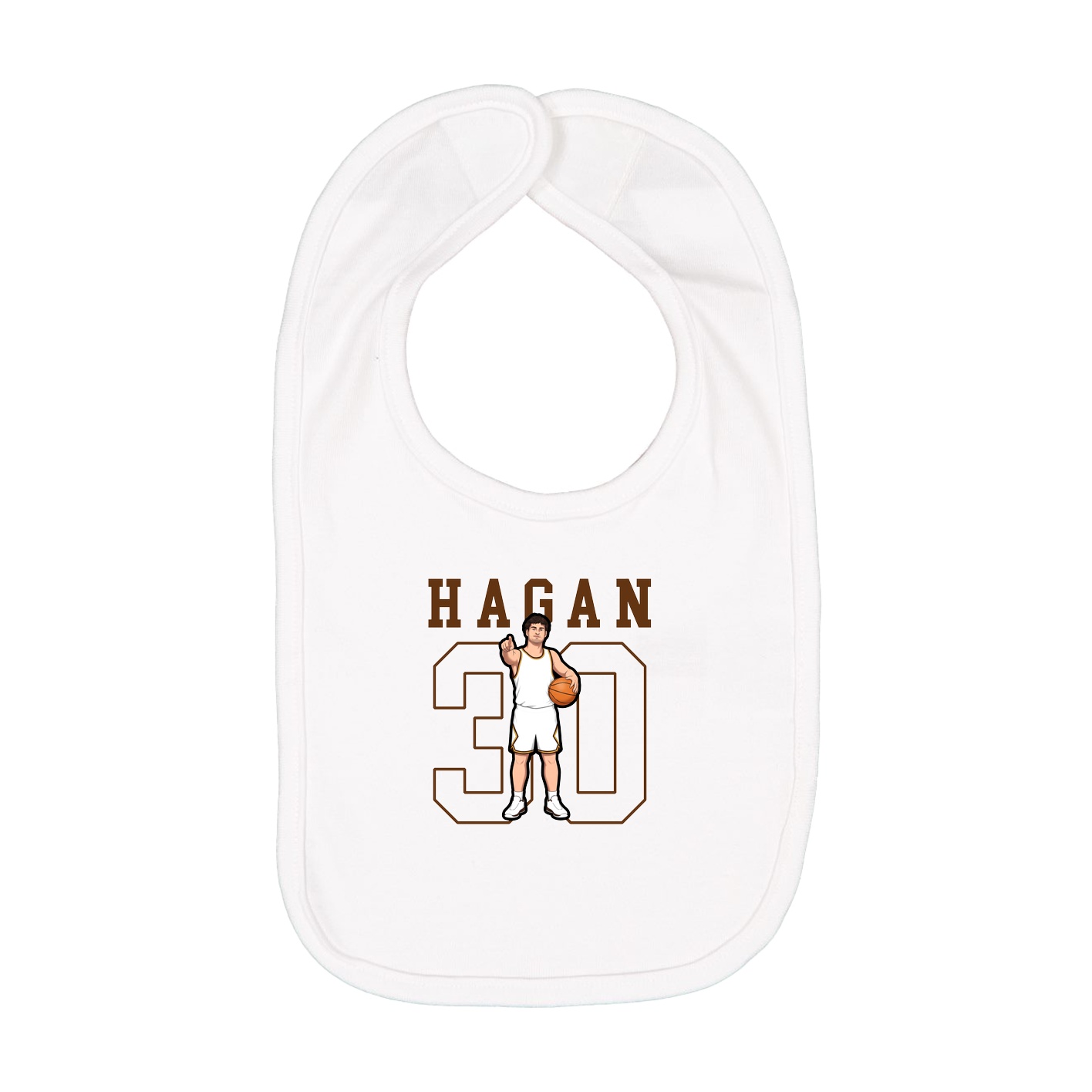 Infant Bib — Shirsey in White