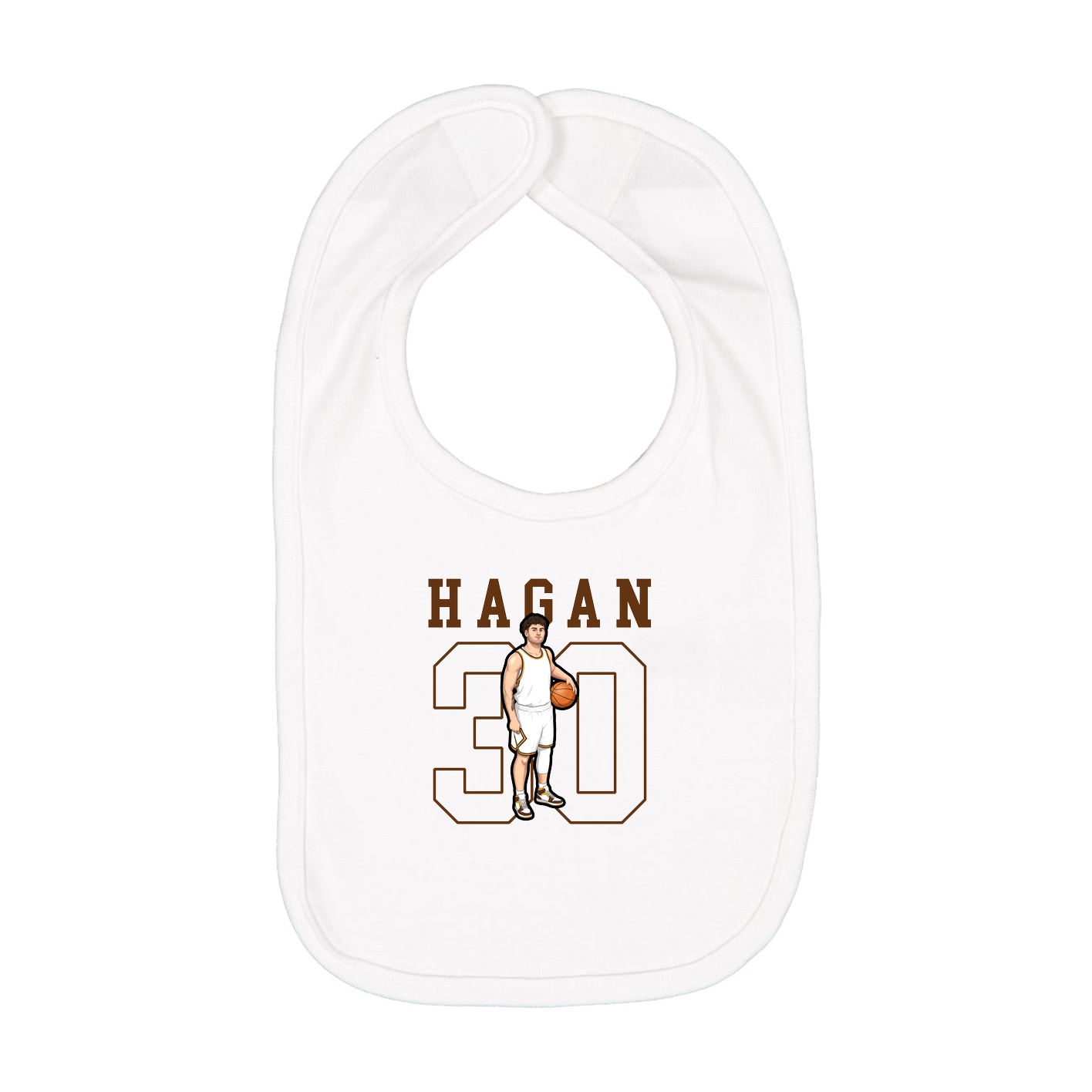 Infant Bib — Shirsey in White