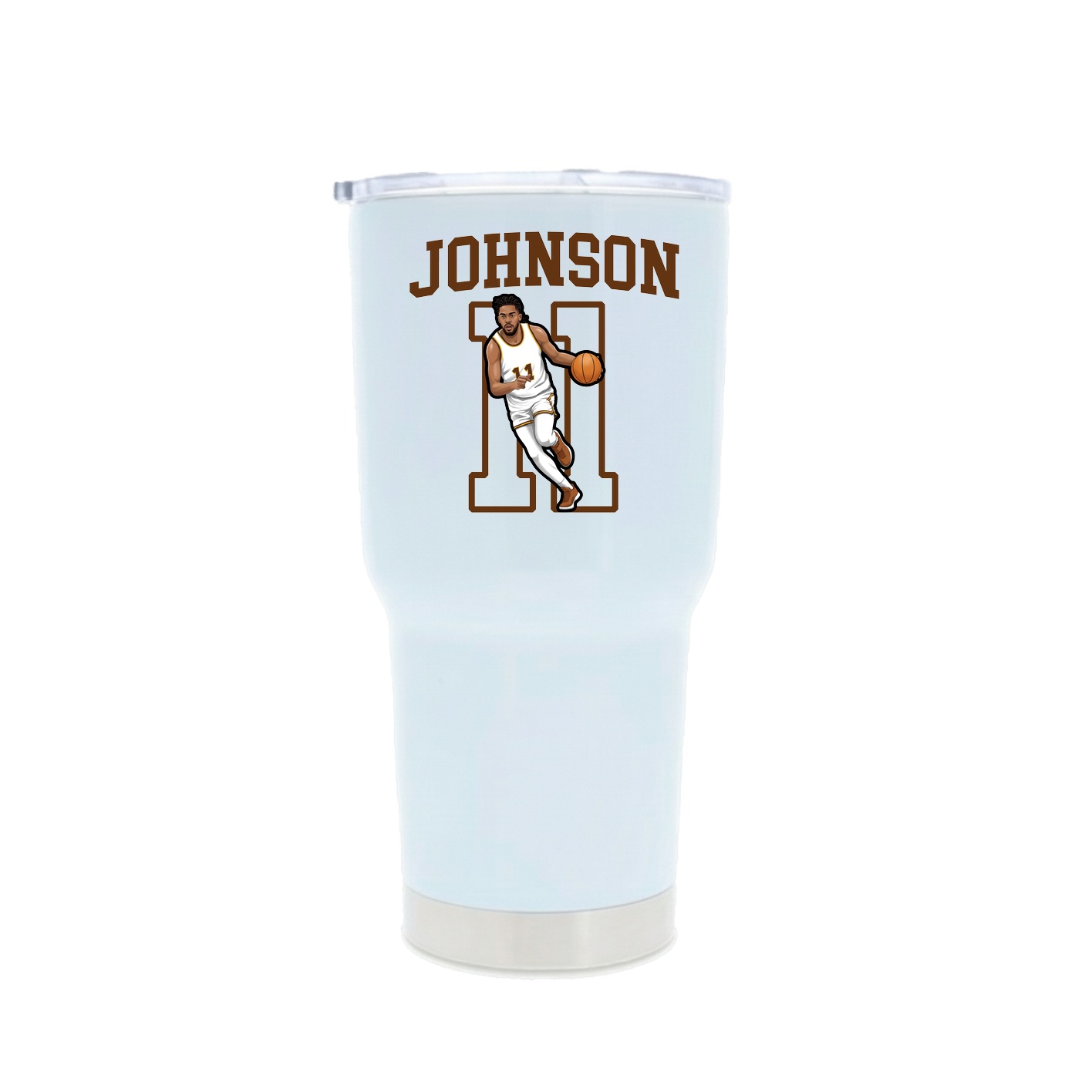 30oz Stainless Steel Tumbler — Shirsey in White
