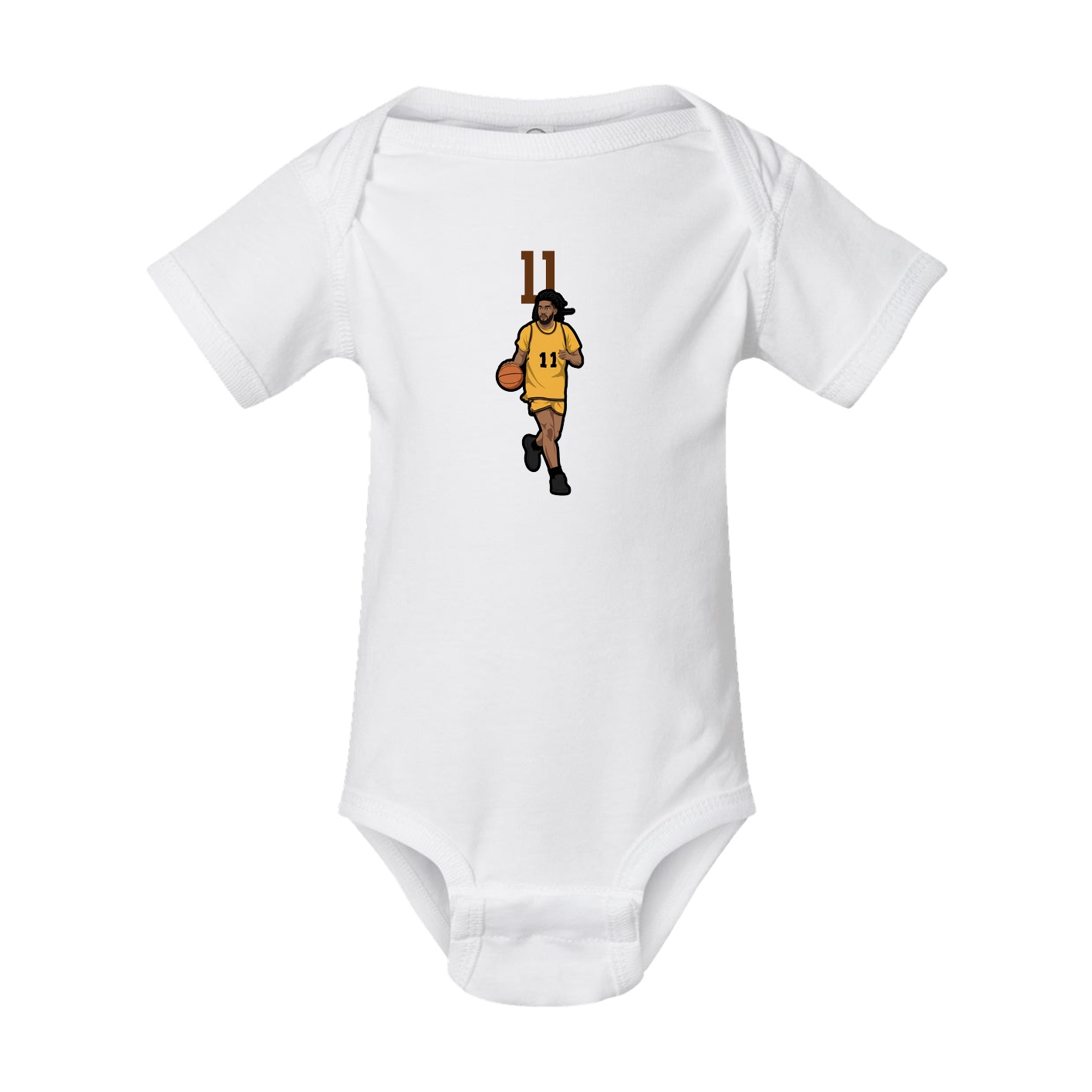 Baby Onesie — Number Top in White