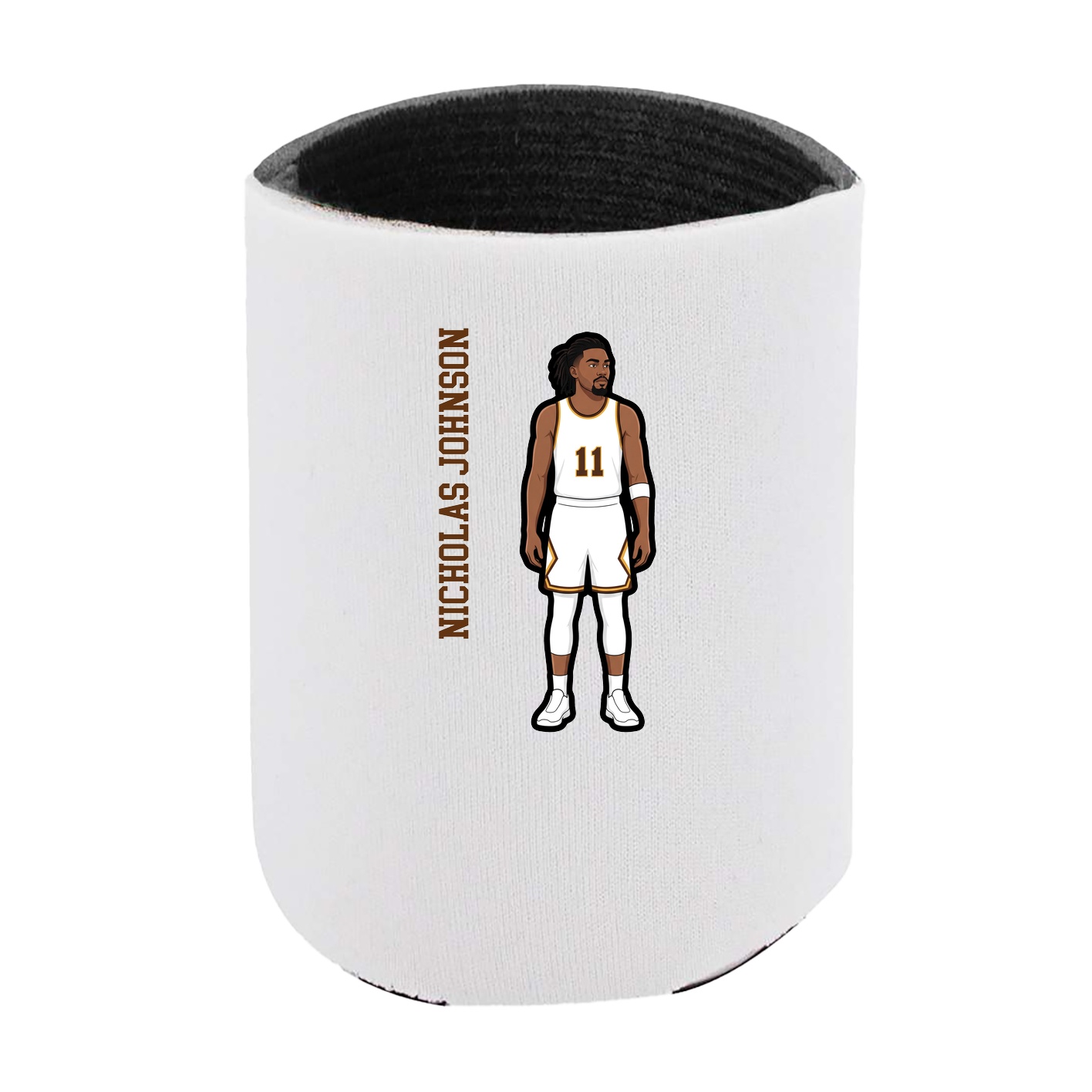 Can Holder — Name Vertical in White
