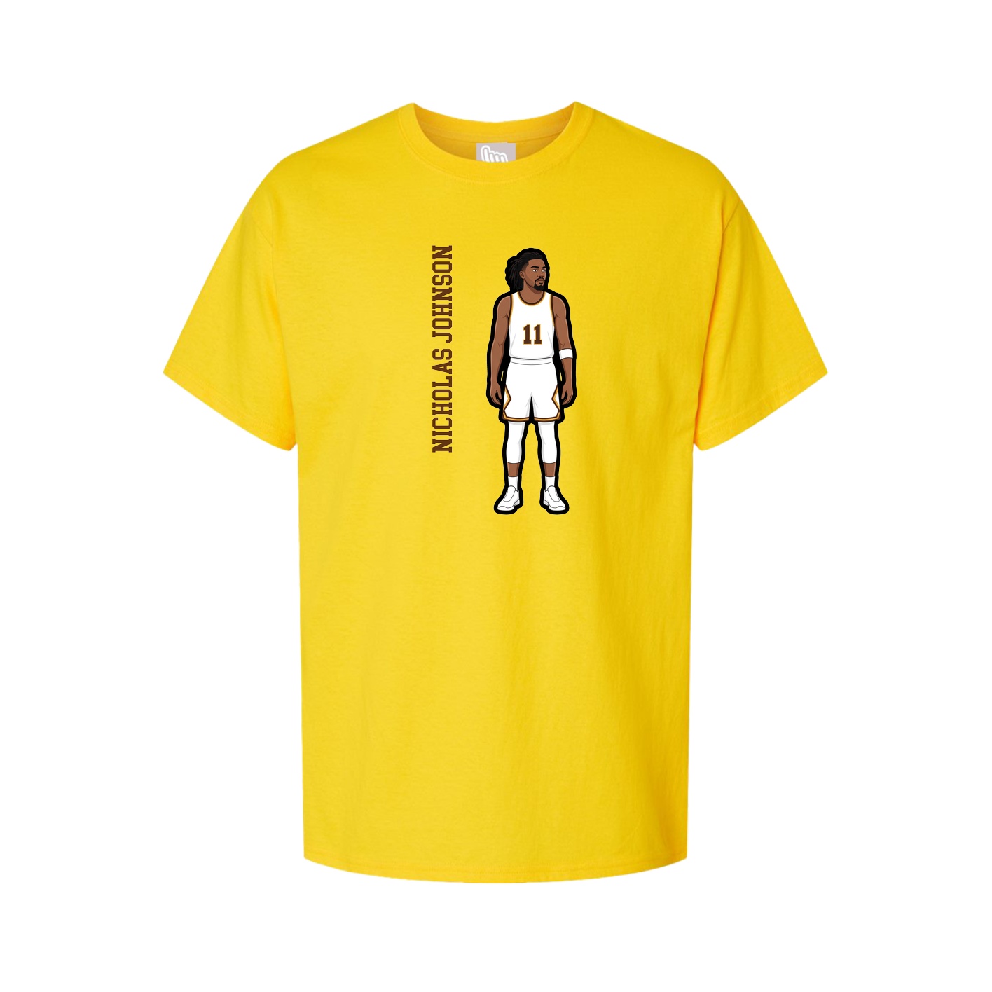 Tee — Name Vertical in Gold