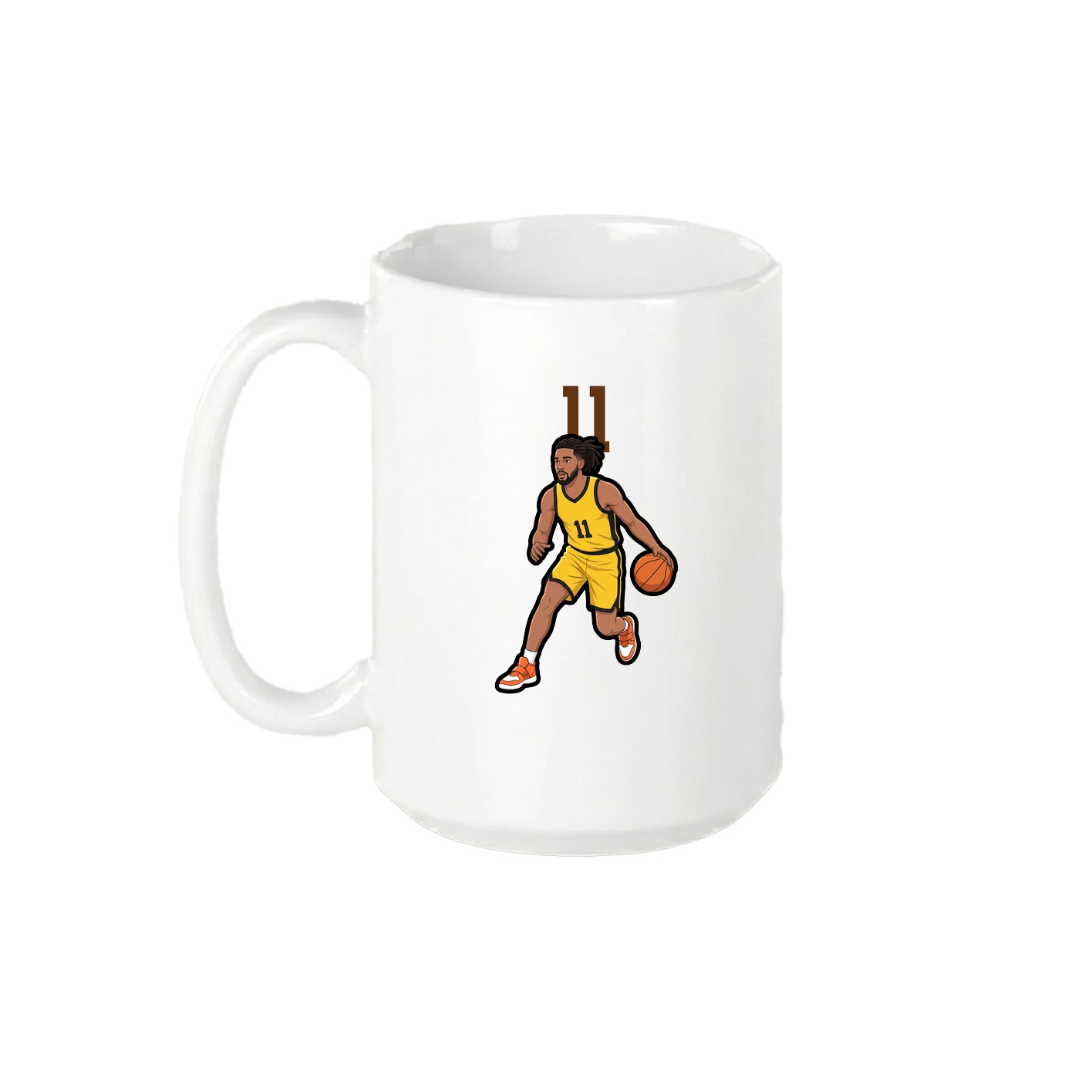 15oz Coffee Mug — Number Top in White