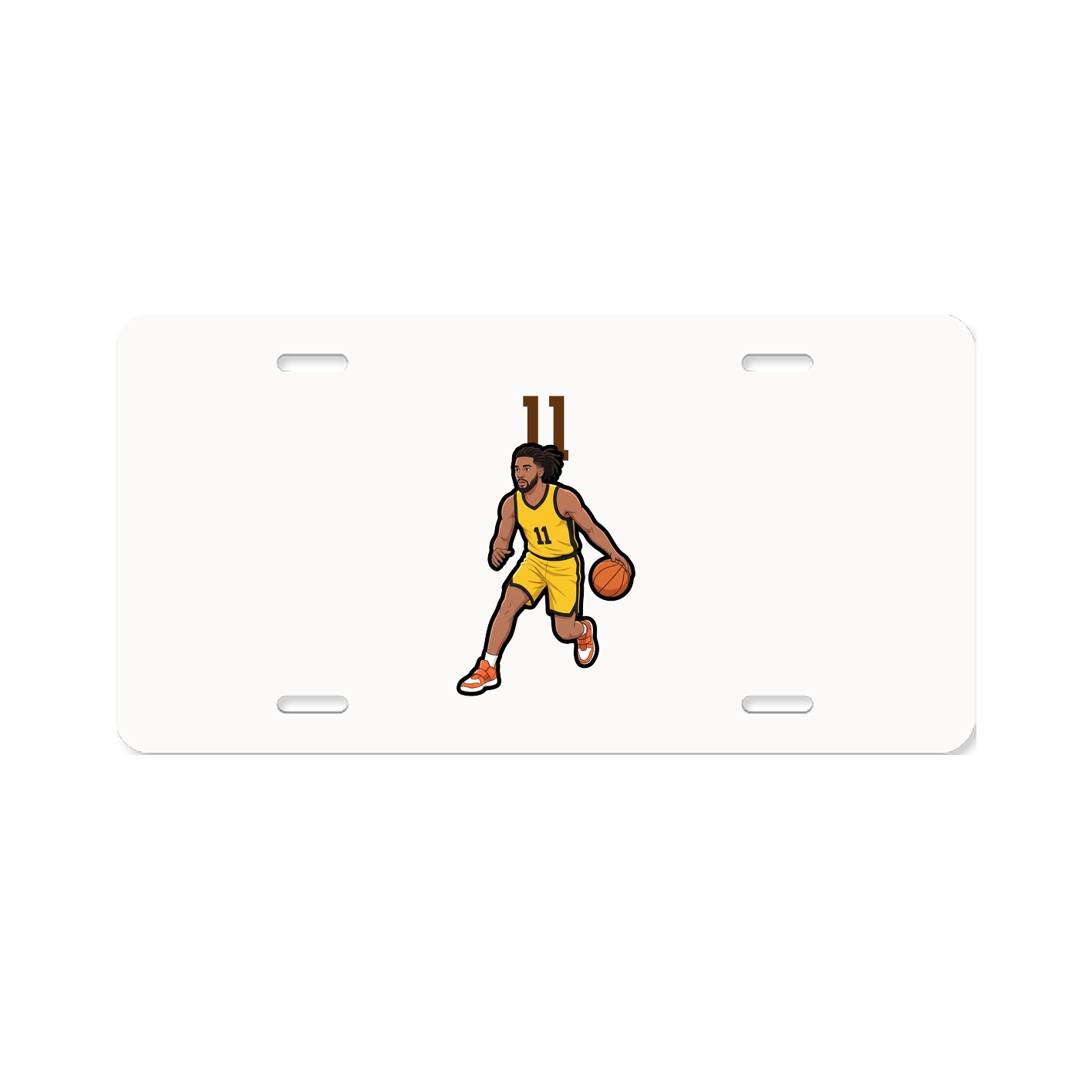 License Plate — Number Top in Classic