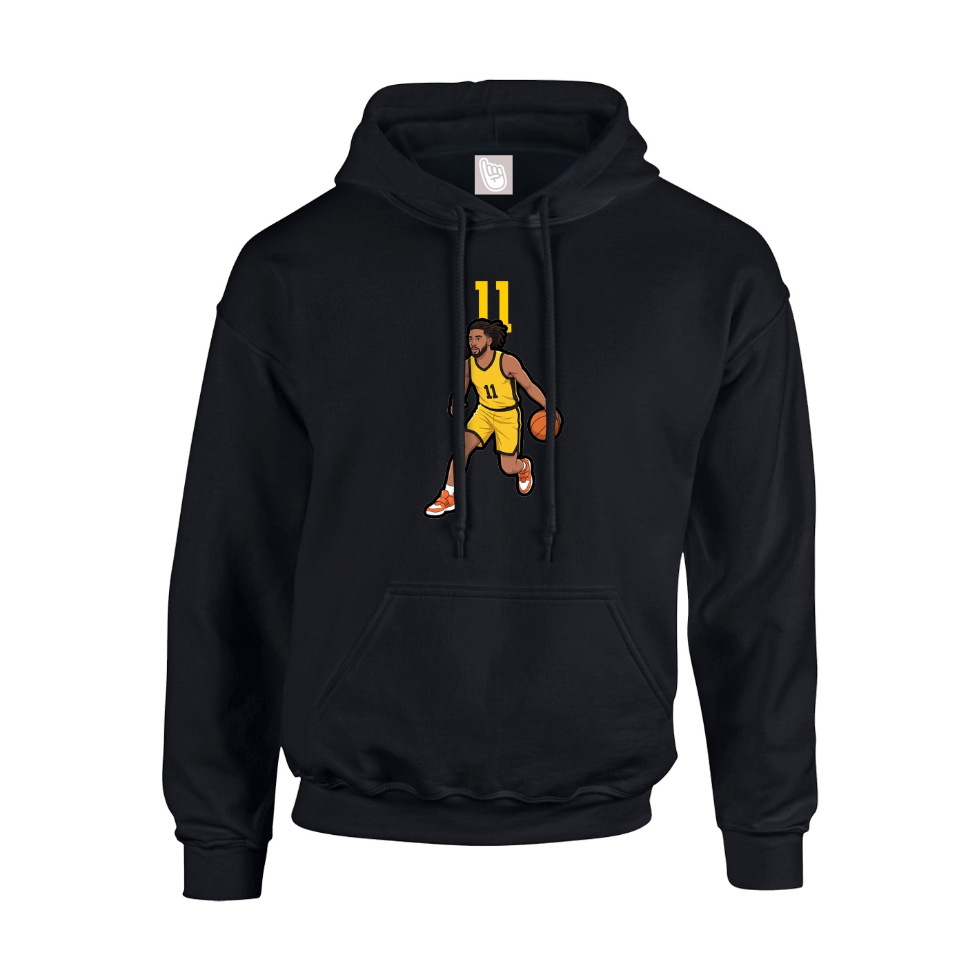 Hoodie — Number Top in Black