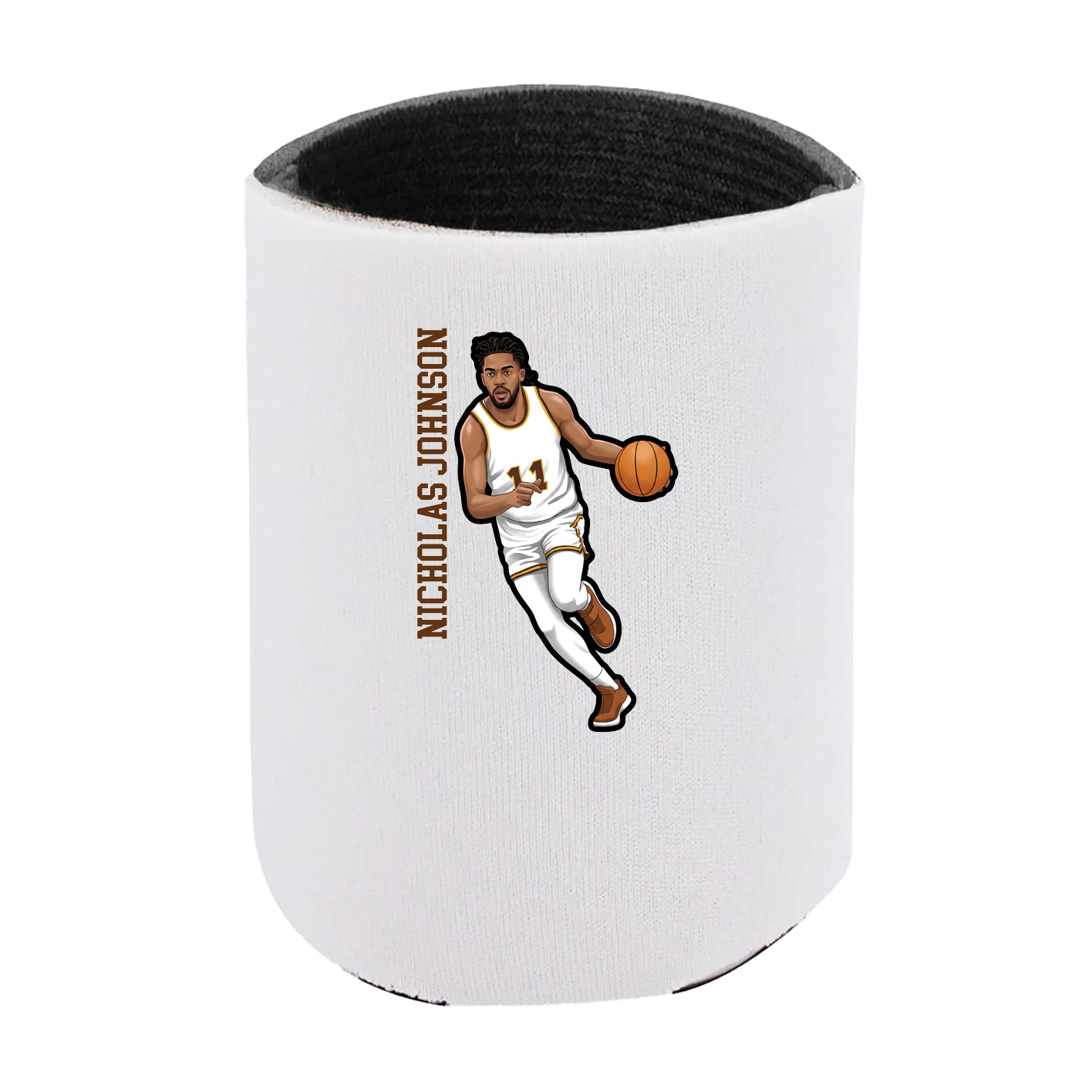 Can Holder — Name Vertical in White