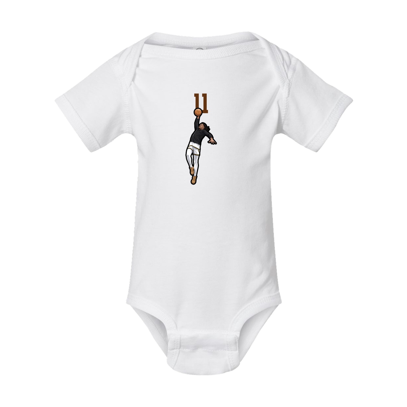 Baby Onesie — Number Top in White